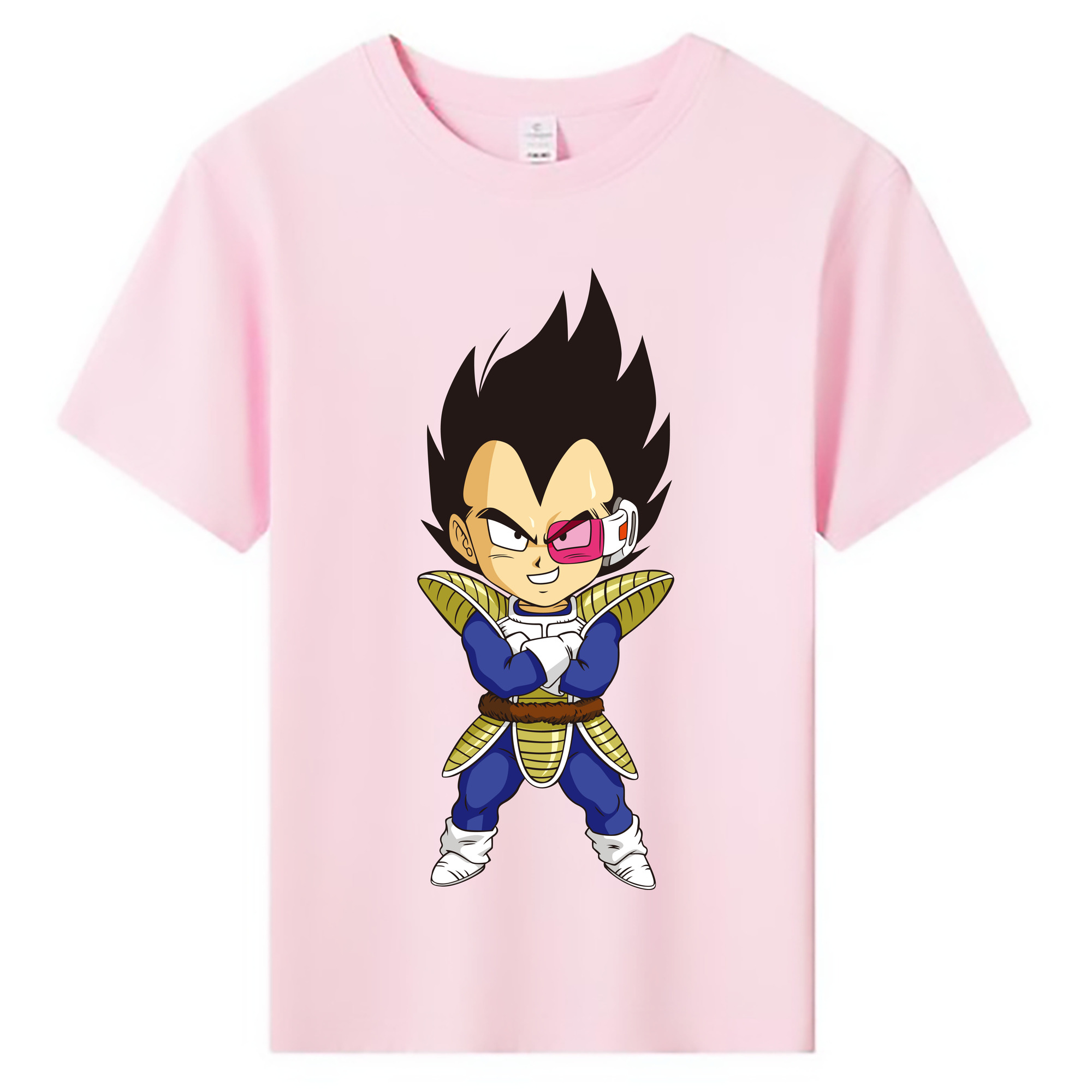 （画像用） ドラゴンボール ベジータ四世（Bejīta Yonsei）DRAGON BALL Vegeta IV 綿100％キッズTシャツ（フロントプリント）