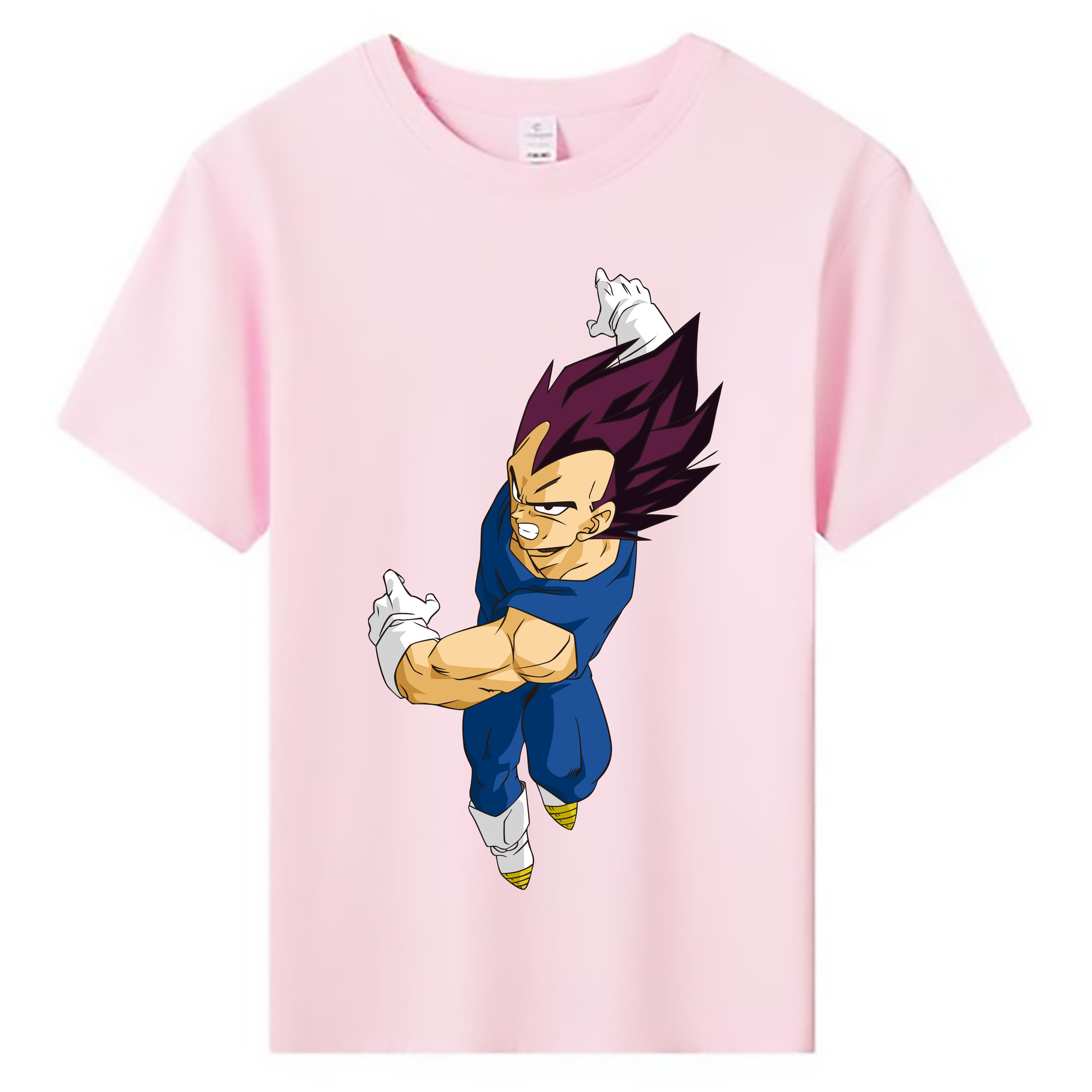 （画像用） ドラゴンボール ベジータ四世（Bejīta Yonsei）DRAGON BALL Vegeta IV 綿100％キッズTシャツ（フロントプリント）
