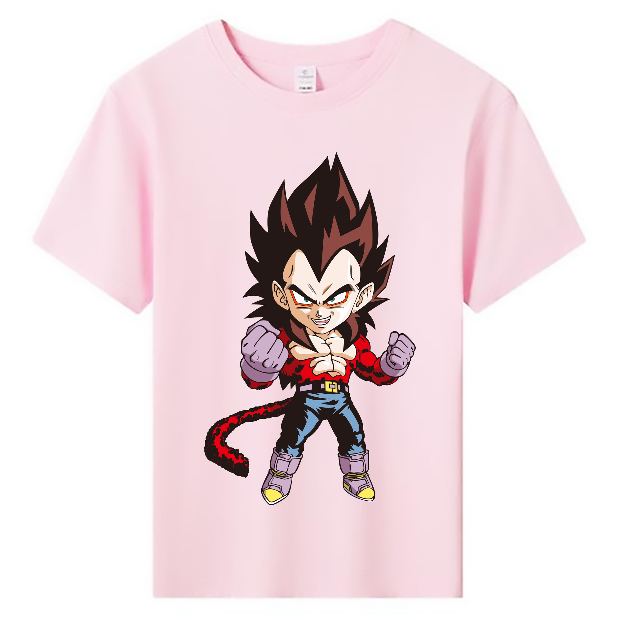 （画像用） ドラゴンボール ベジータ四世（Bejīta Yonsei）DRAGON BALL Vegeta IV 綿100％キッズTシャツ（フロントプリント）