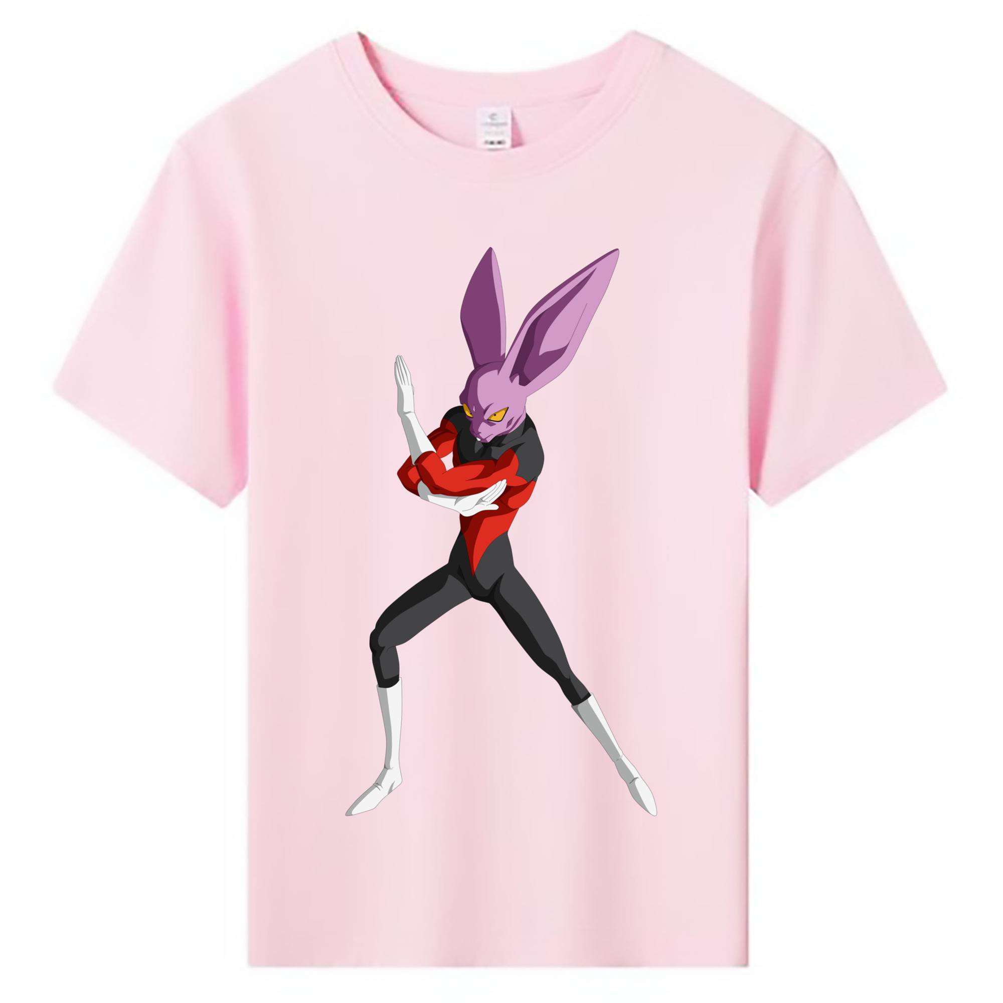 （画像用） ドラゴンボール ビルス 破壊神ビルス DRAGON BALL Beerus Birusu 綿100％キッズTシャツ（フロントプリント）