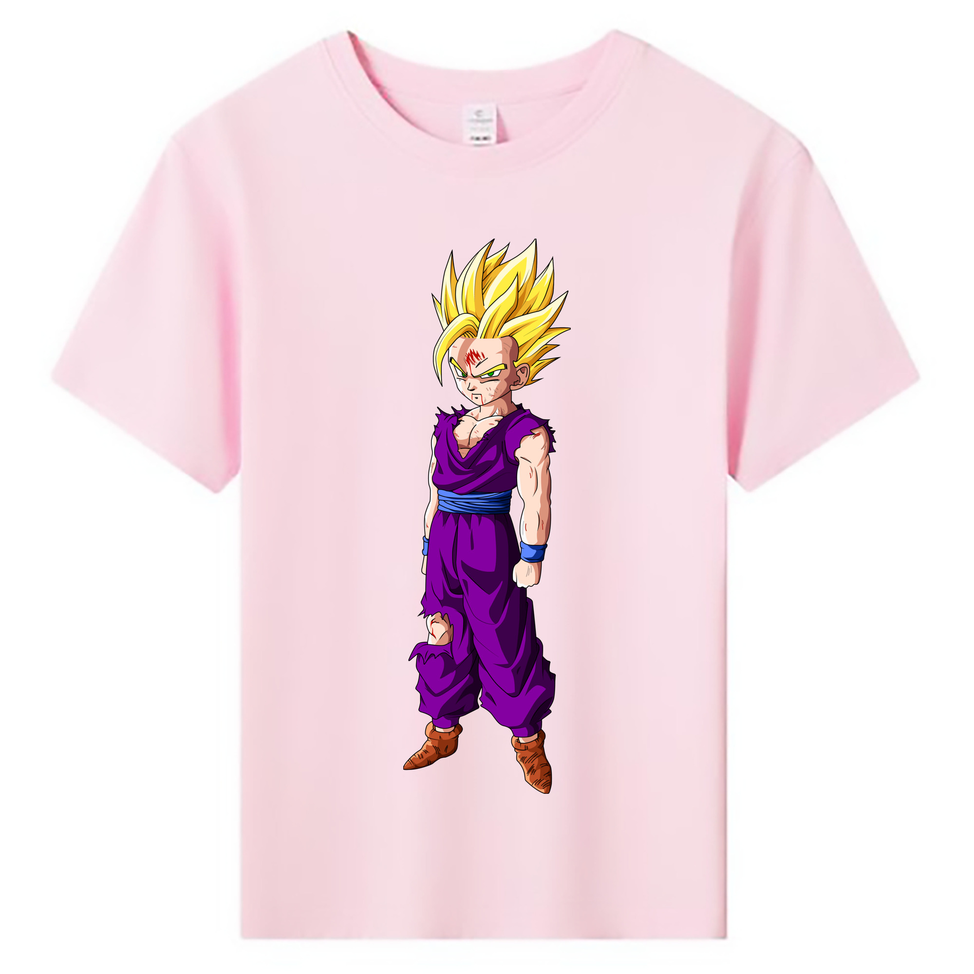 （画像用） ドラゴンボール 孫 悟飯（そんごはん）DRAGON BALL Son Gohan 綿100％キッズTシャツ（フロントプリント）