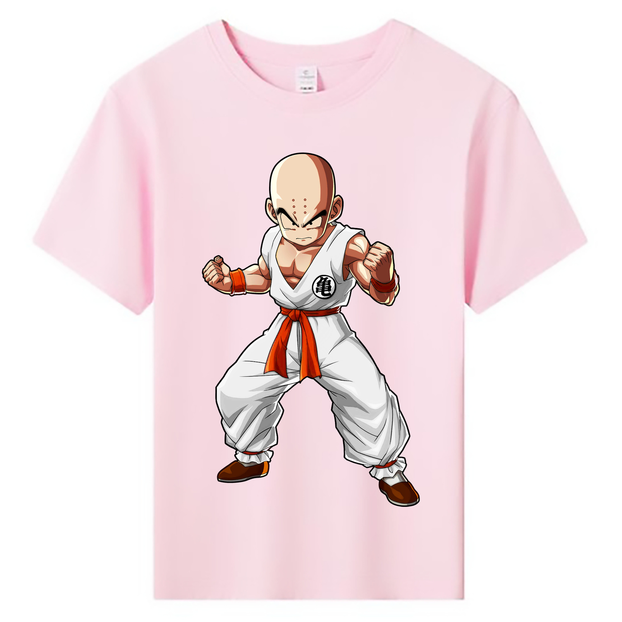 （画像用） ドラゴンボール クリリン DRAGON BALL krillin 綿100％キッズTシャツ（フロントプリント）
