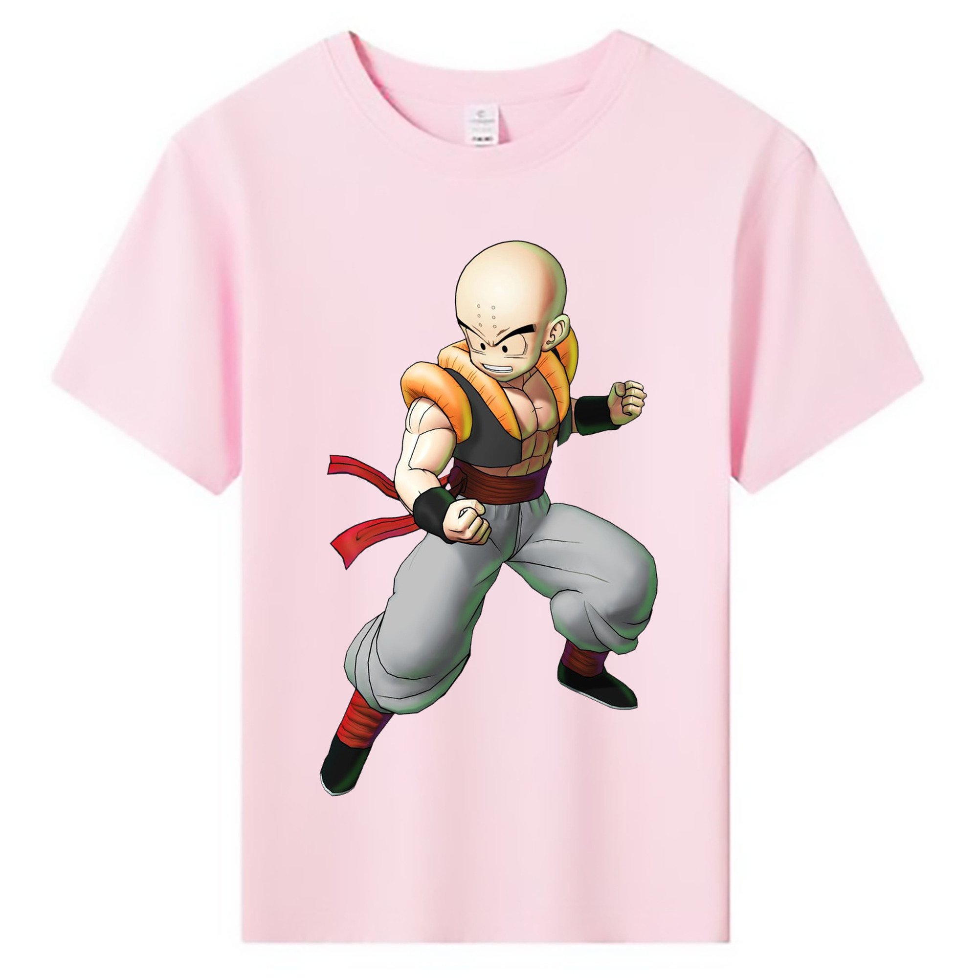 （画像用） ドラゴンボール クリリン DRAGON BALL krillin 綿100％キッズTシャツ（フロントプリント）