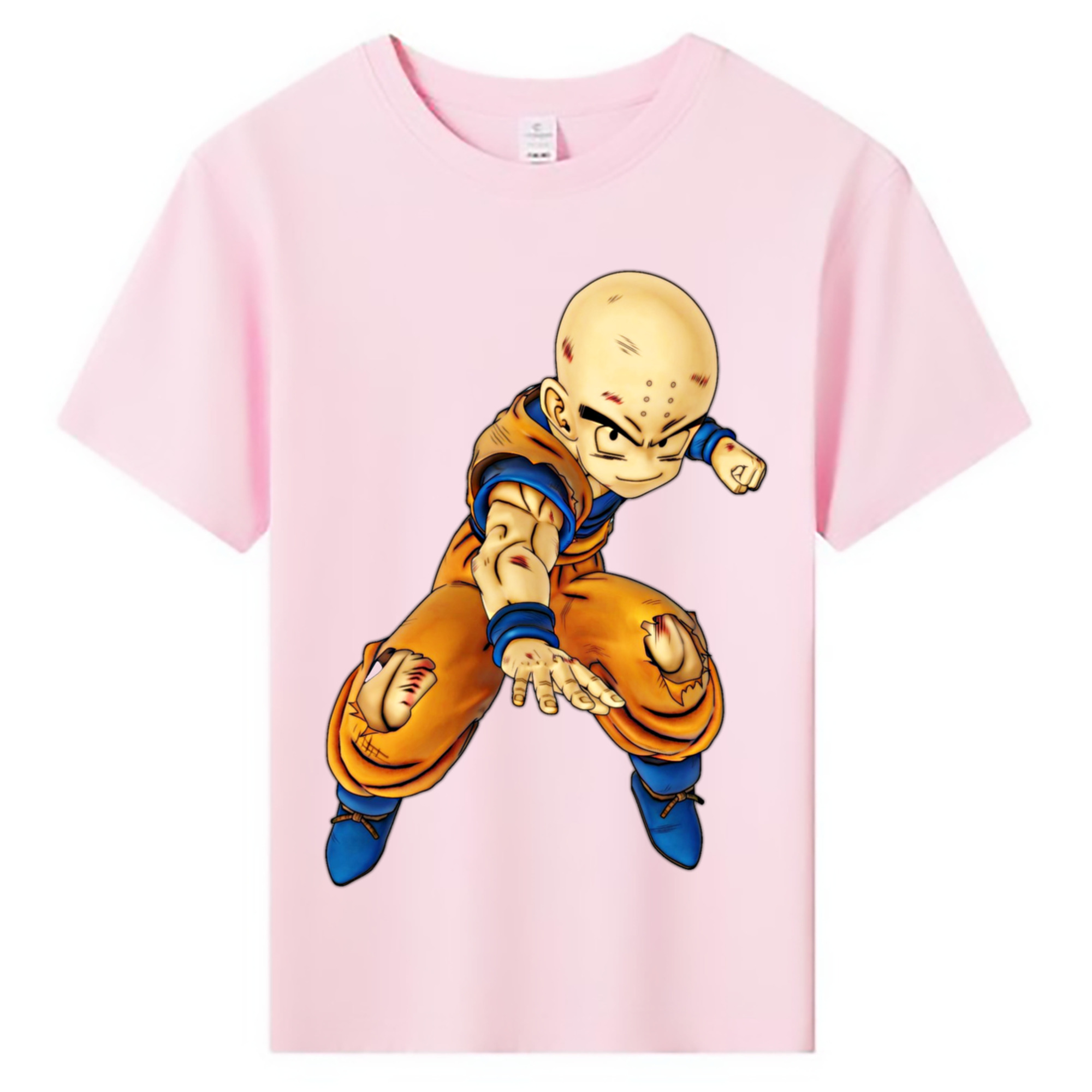 （画像用） ドラゴンボール クリリン DRAGON BALL krillin 綿100％キッズTシャツ（フロントプリント）