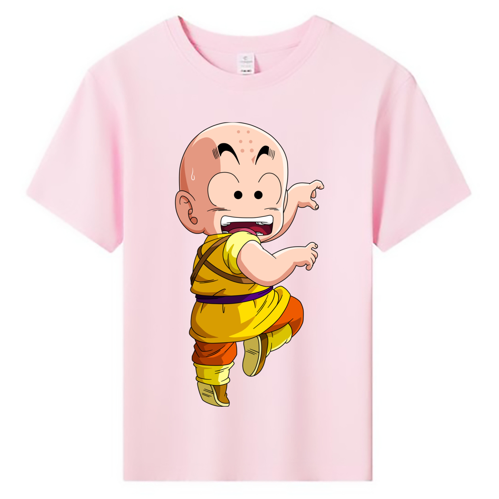 （画像用） ドラゴンボール クリリン DRAGON BALL krillin 綿100％キッズTシャツ（フロントプリント）