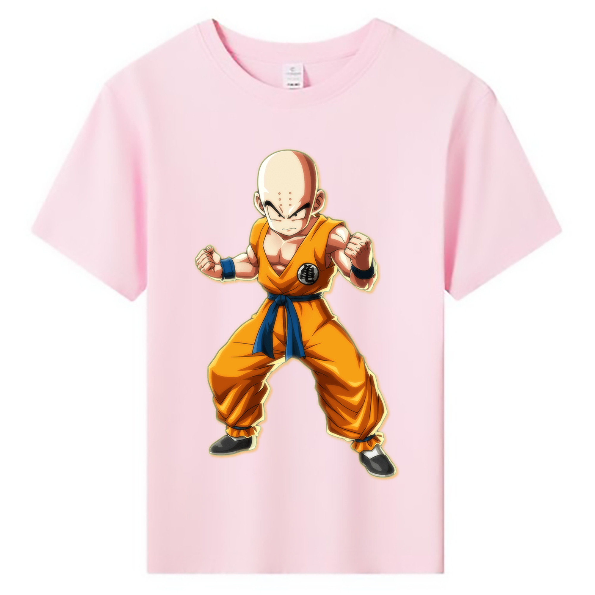 （画像用） ドラゴンボール クリリン DRAGON BALL krillin 綿100％キッズTシャツ（フロントプリント）
