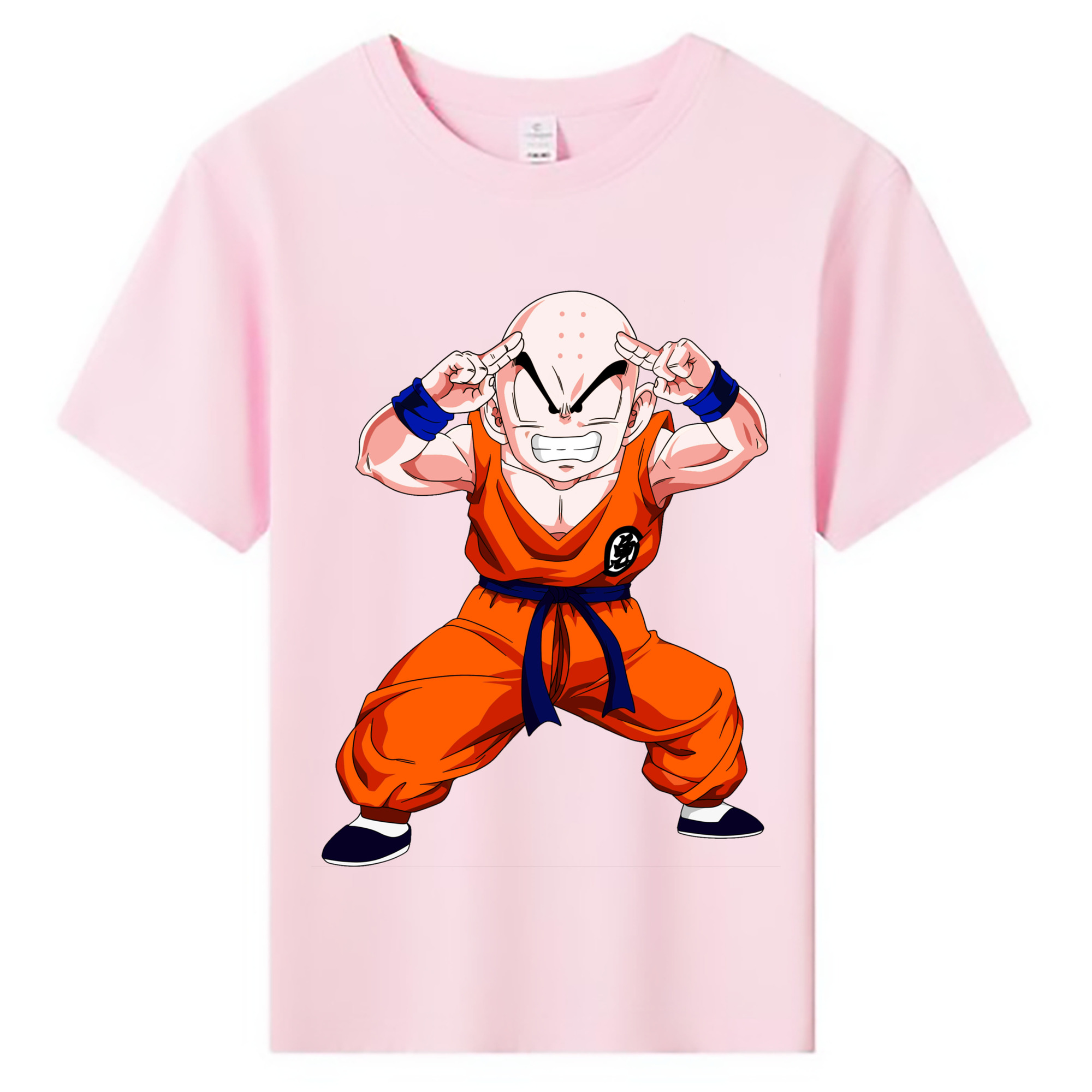 （画像用） ドラゴンボール クリリン DRAGON BALL krillin 綿100％キッズTシャツ（フロントプリント）