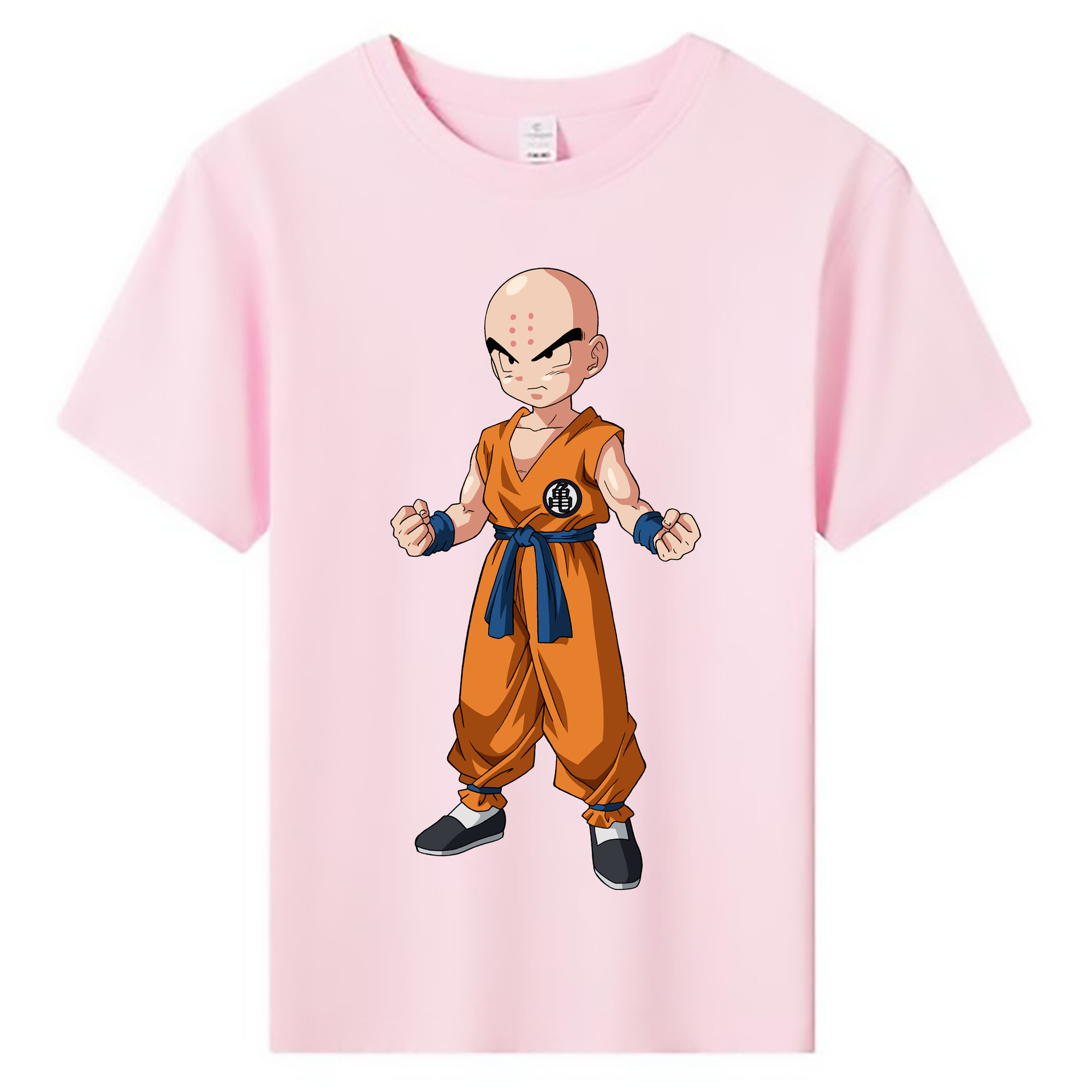 （画像用） ドラゴンボール クリリン DRAGON BALL krillin 綿100％キッズTシャツ（フロントプリント）