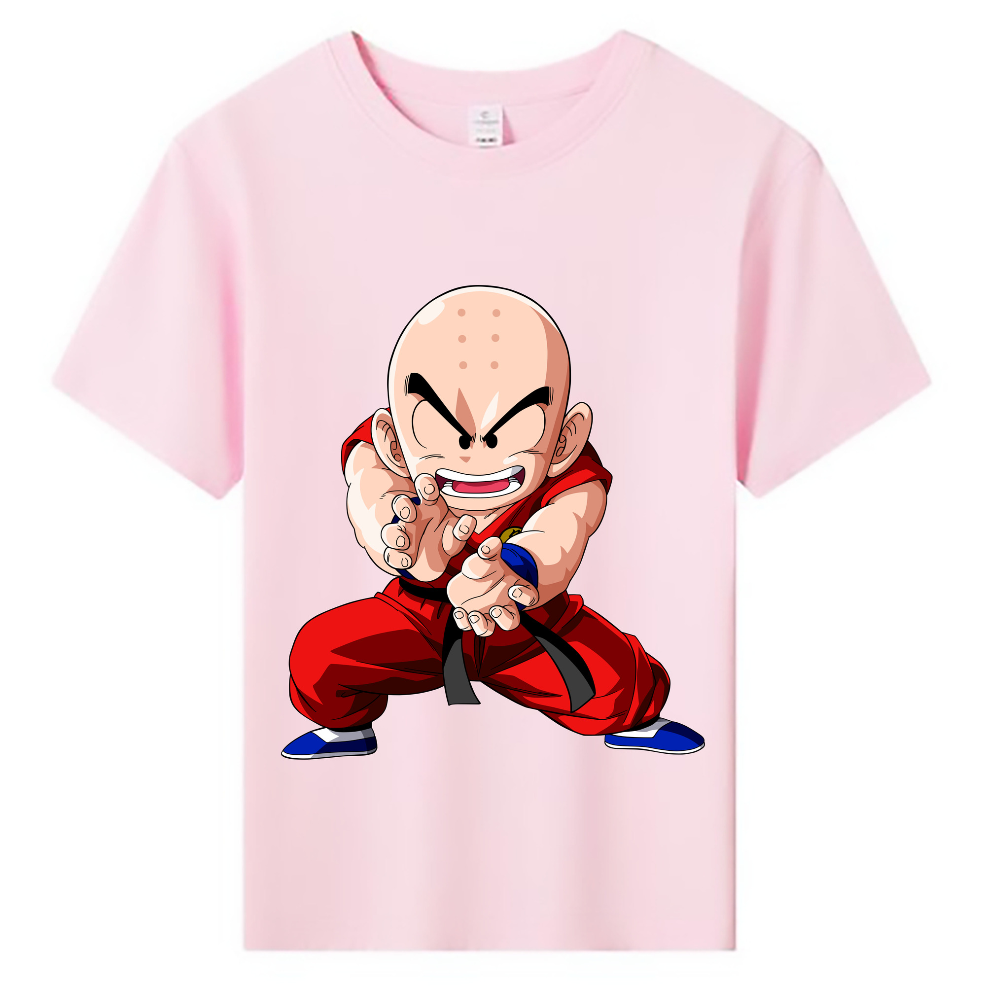 （画像用） ドラゴンボール クリリン DRAGON BALL krillin 綿100％キッズTシャツ（フロントプリント）