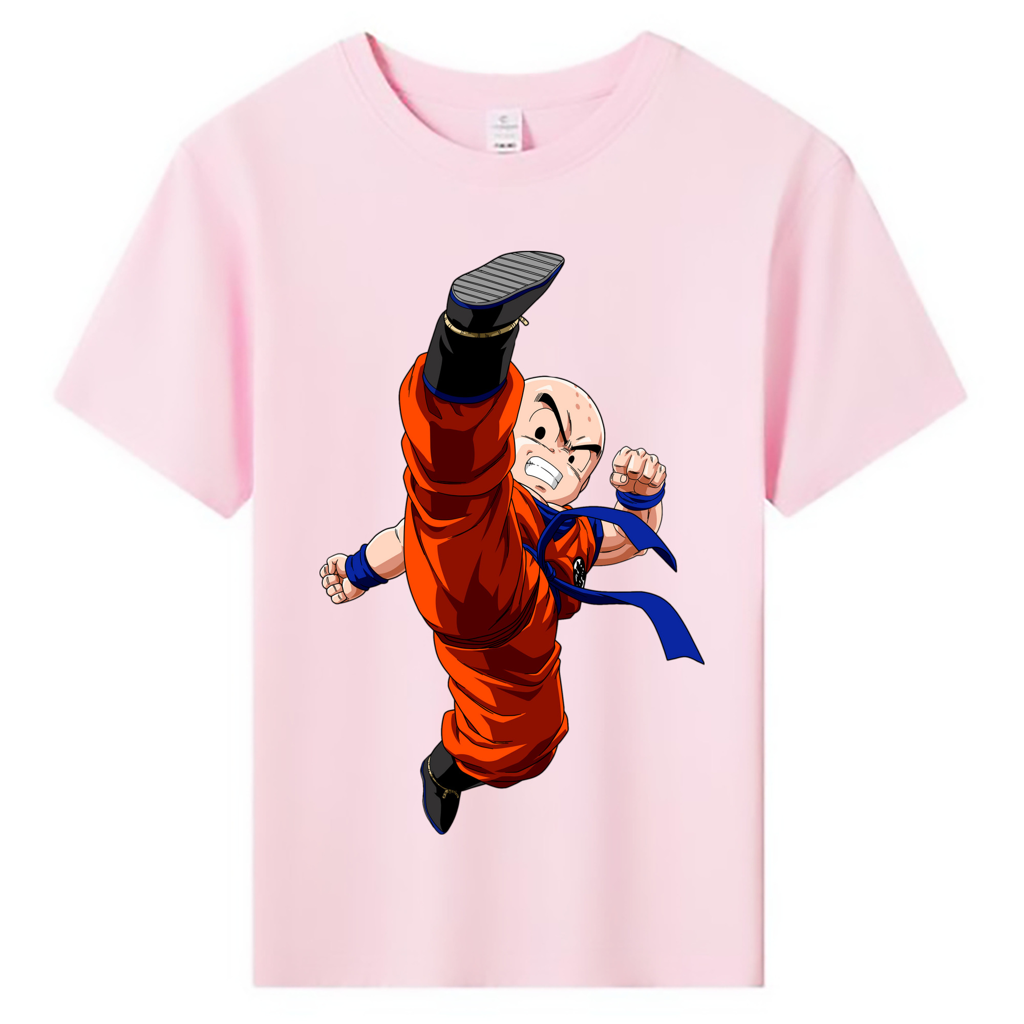 （画像用） ドラゴンボール クリリン DRAGON BALL krillin 綿100％キッズTシャツ（フロントプリント）