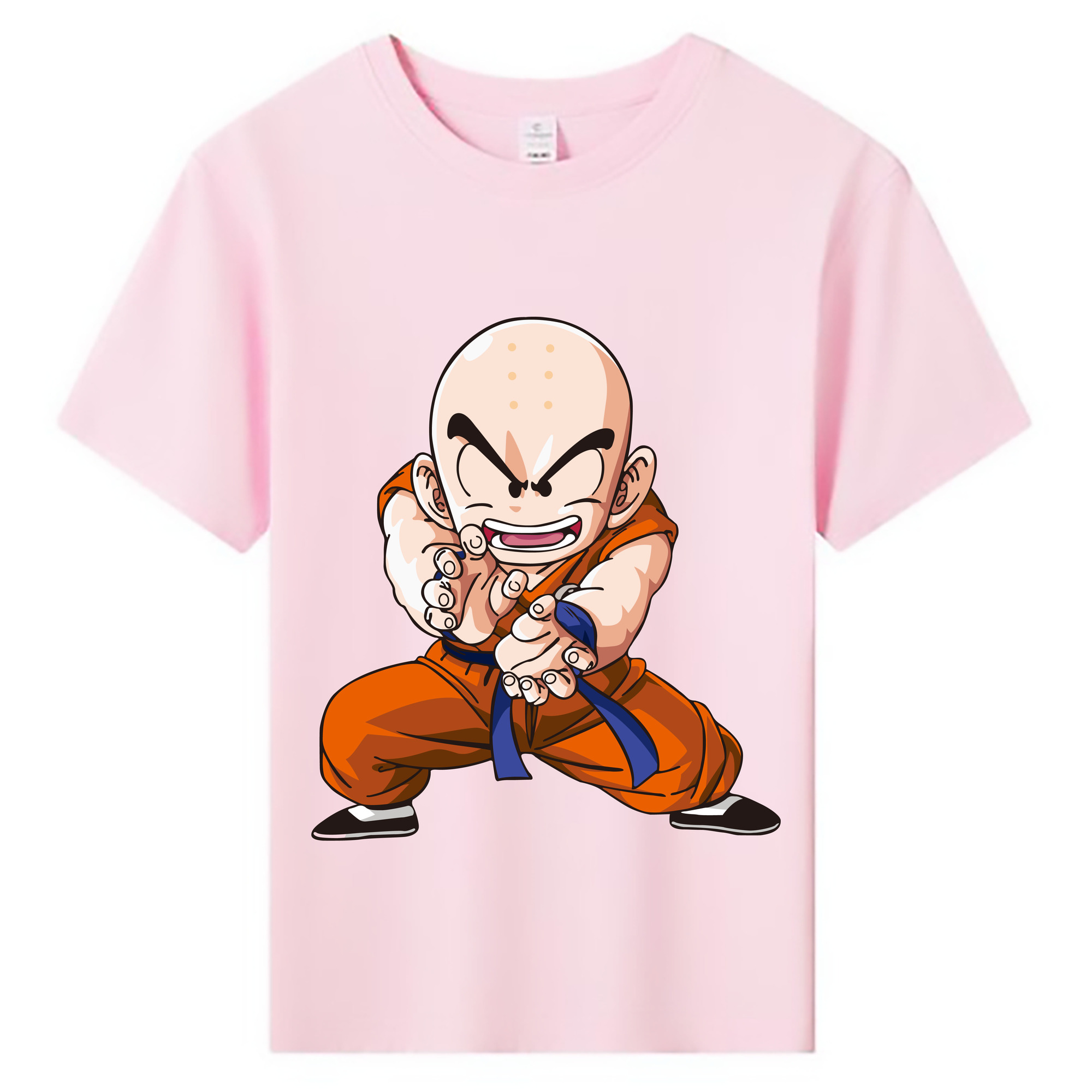 （画像用） ドラゴンボール クリリン DRAGON BALL krillin 綿100％キッズTシャツ（フロントプリント）
