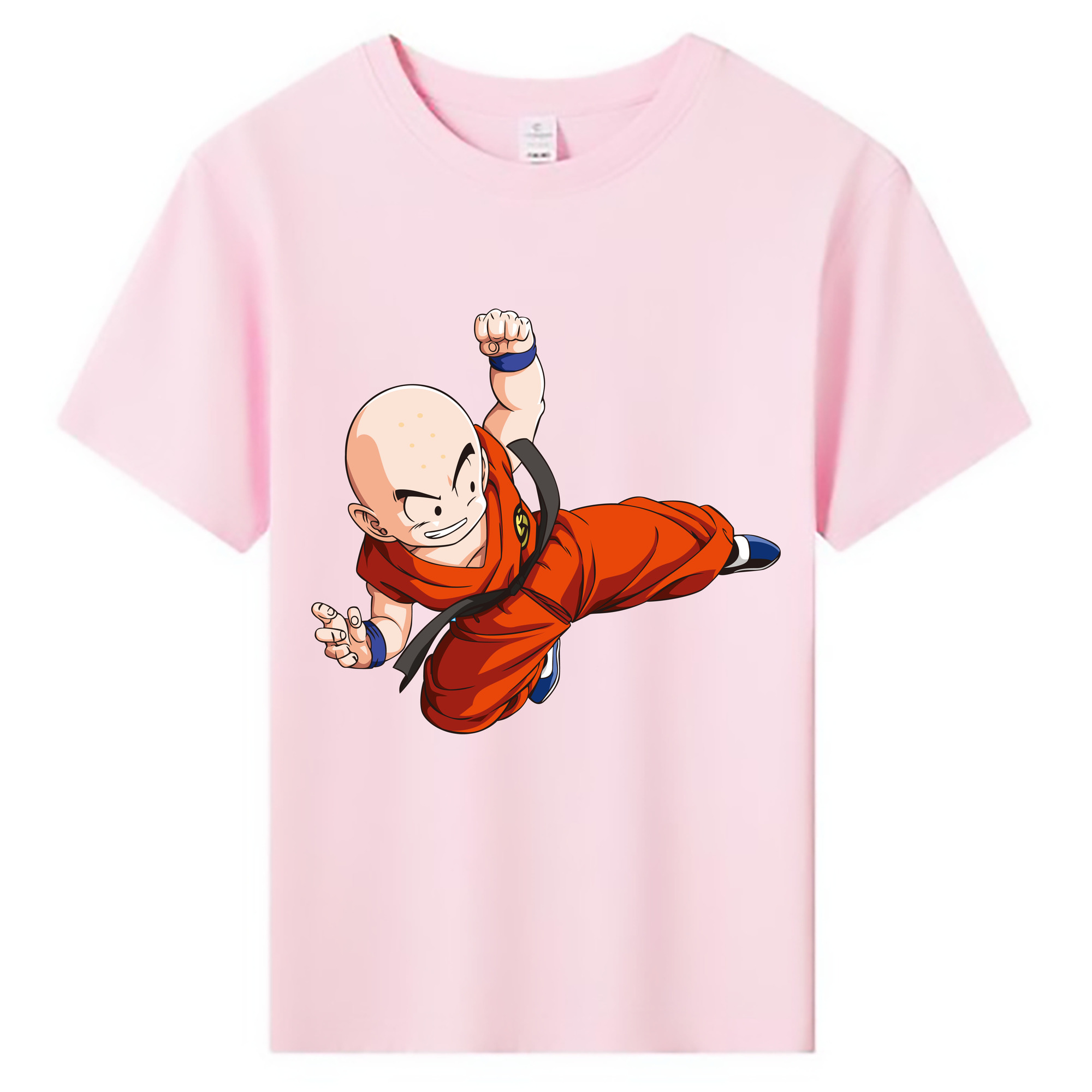 （画像用） ドラゴンボール クリリン DRAGON BALL krillin 綿100％キッズTシャツ（フロントプリント）