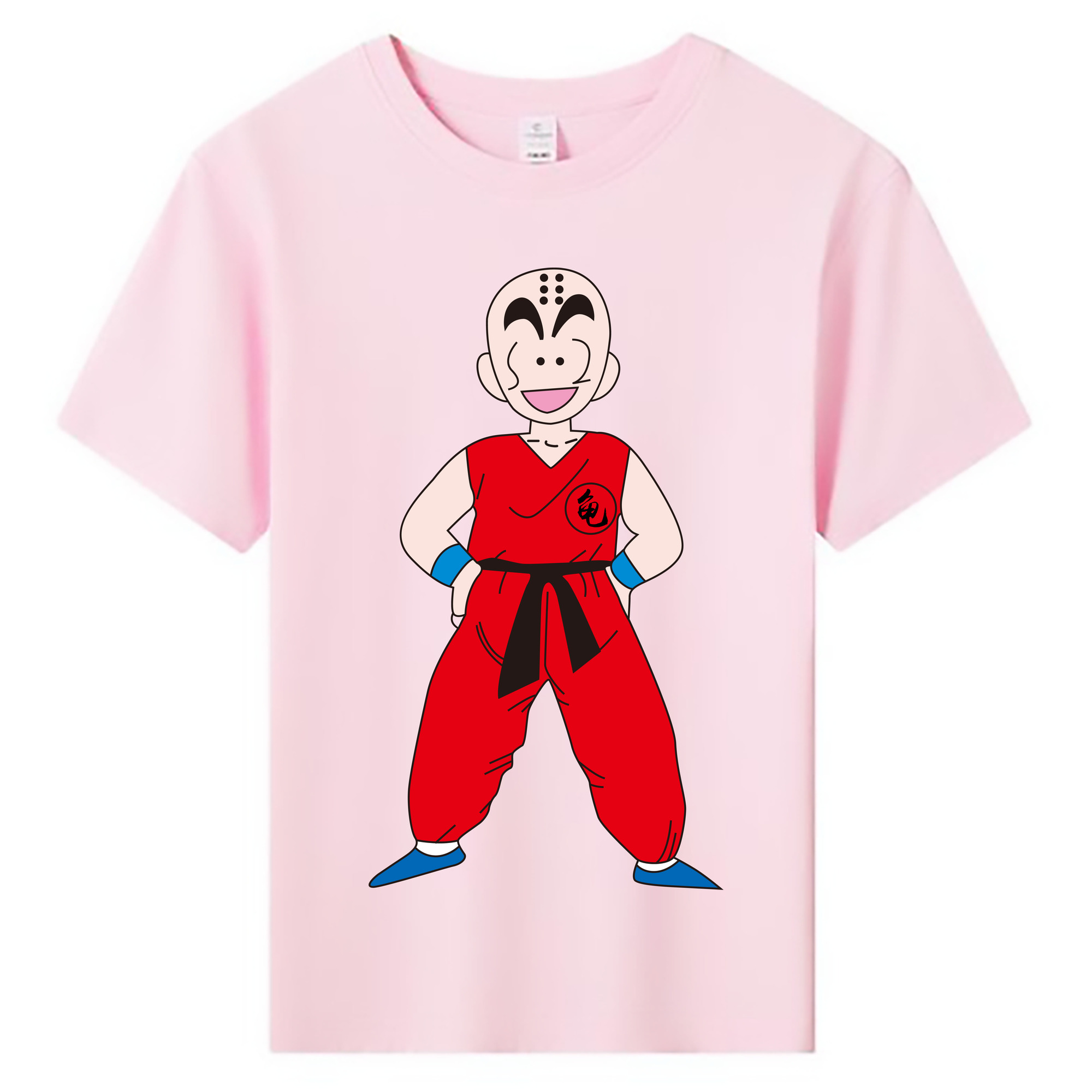 （画像用） ドラゴンボール クリリン DRAGON BALL krillin 綿100％キッズTシャツ（フロントプリント）
