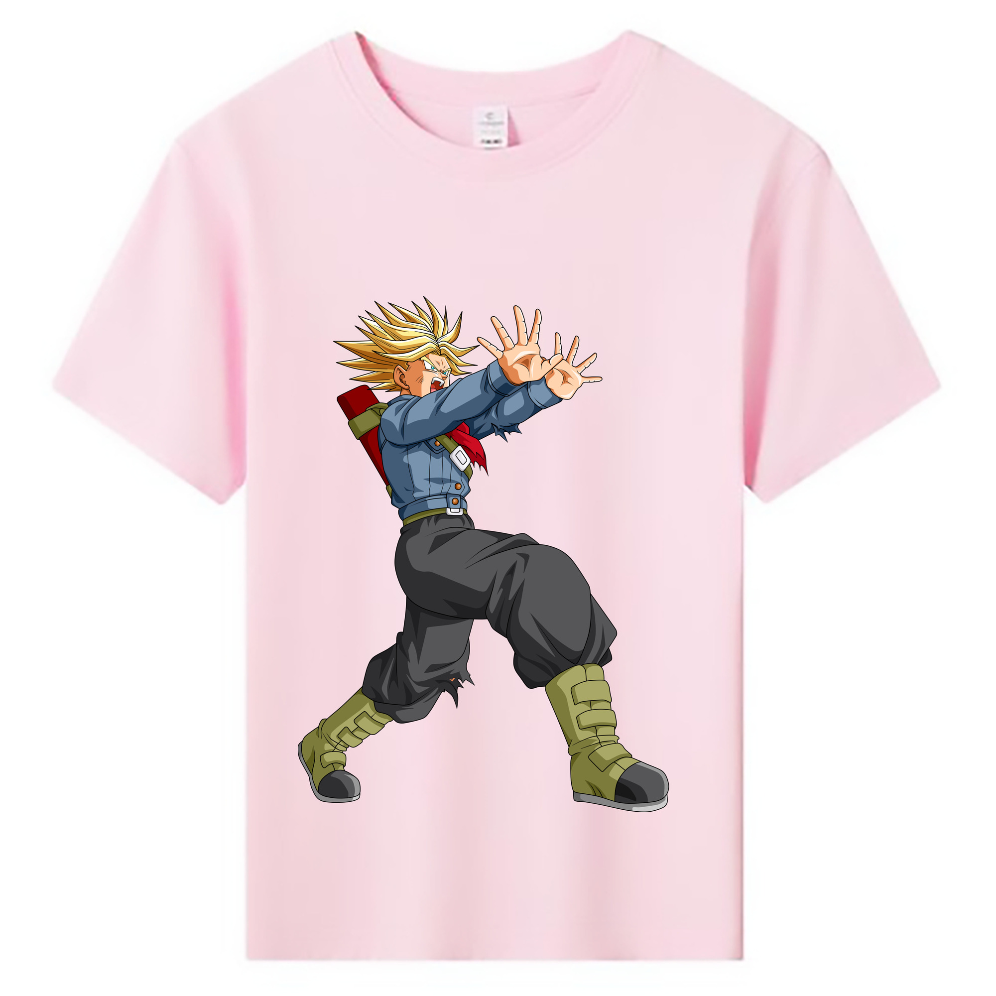 （画像用） ドラゴンボール トランクス（Torankusu）DRAGON BALL Trunks 綿100％キッズTシャツ（フロントプリント）