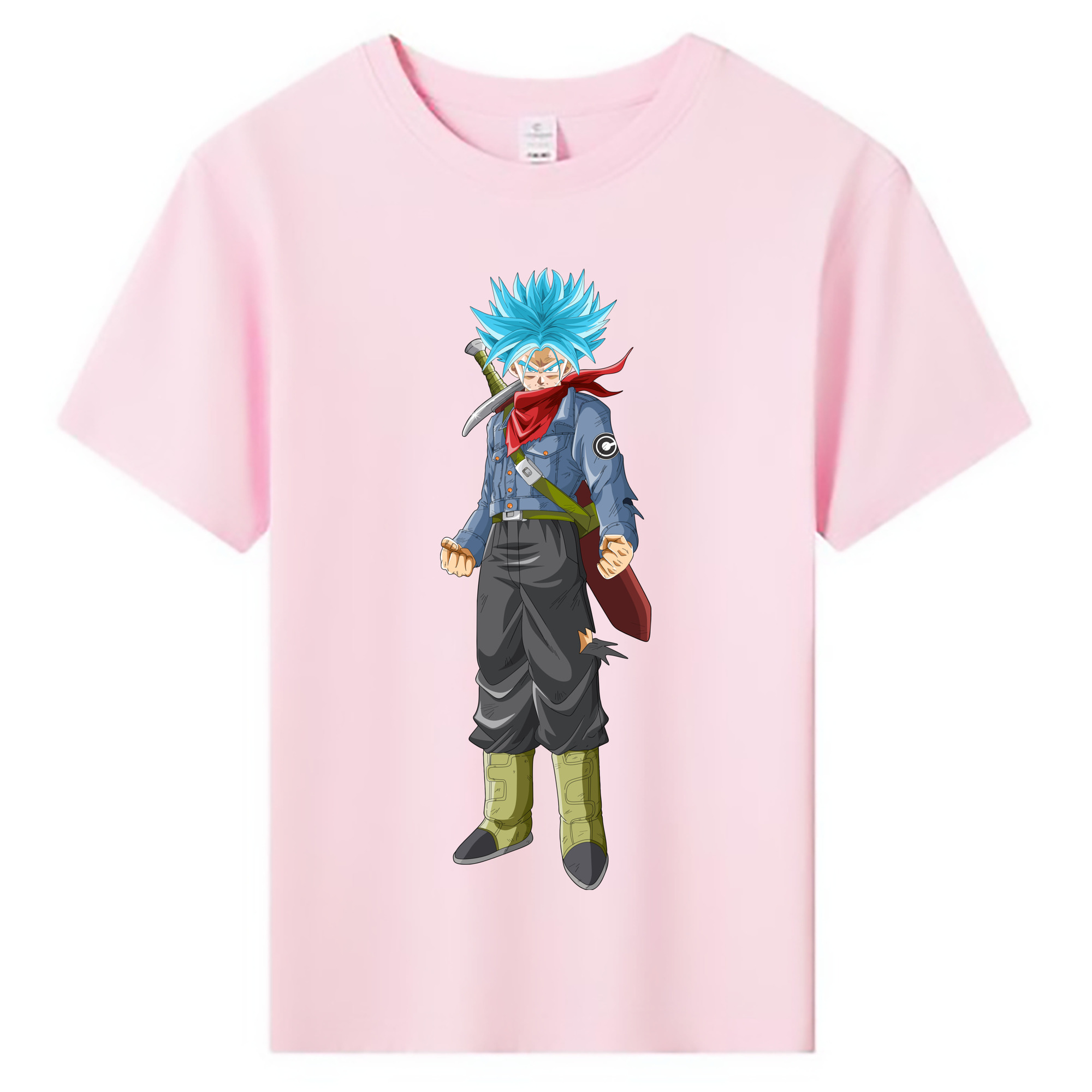 （画像用） ドラゴンボール トランクス（Torankusu）DRAGON BALL Trunks 綿100％キッズTシャツ（フロントプリント）