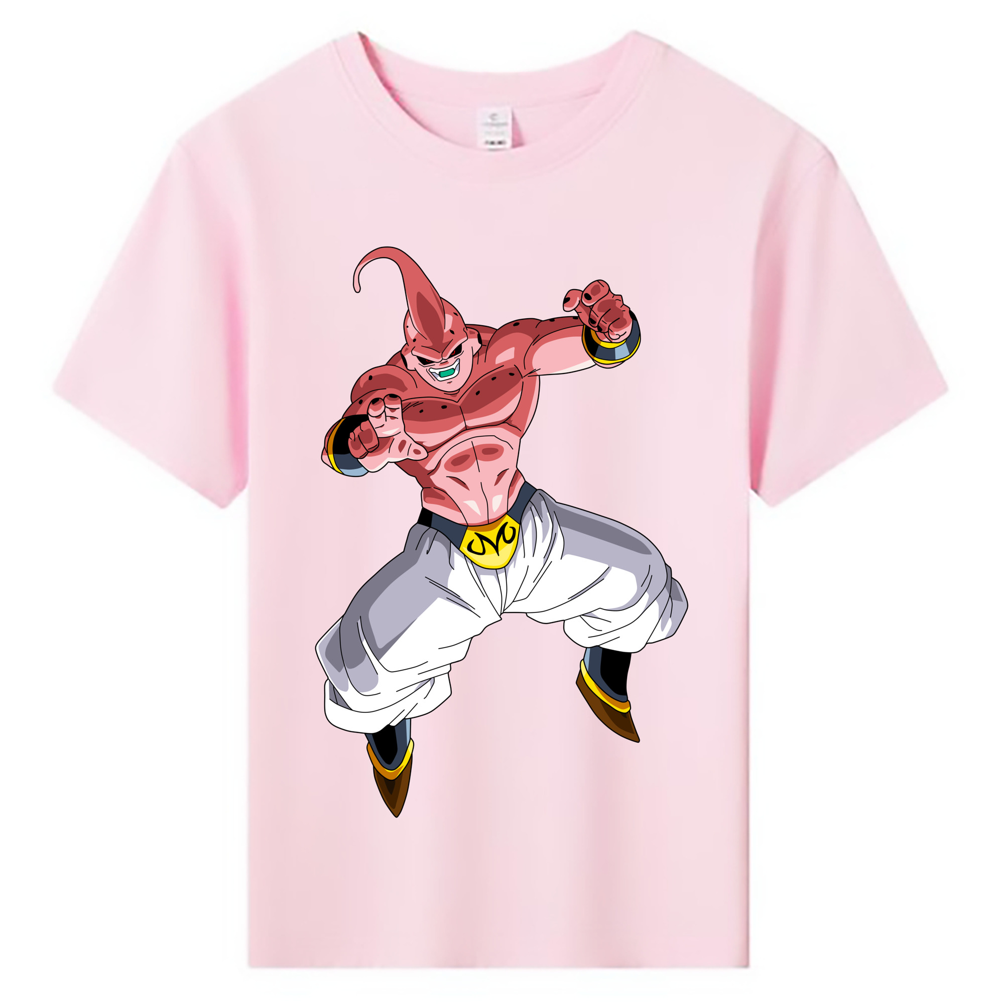 （画像用） ドラゴンボール 魔人ブウ DRAGON BALL Majin Buu 綿100％キッズTシャツ（フロントプリント）