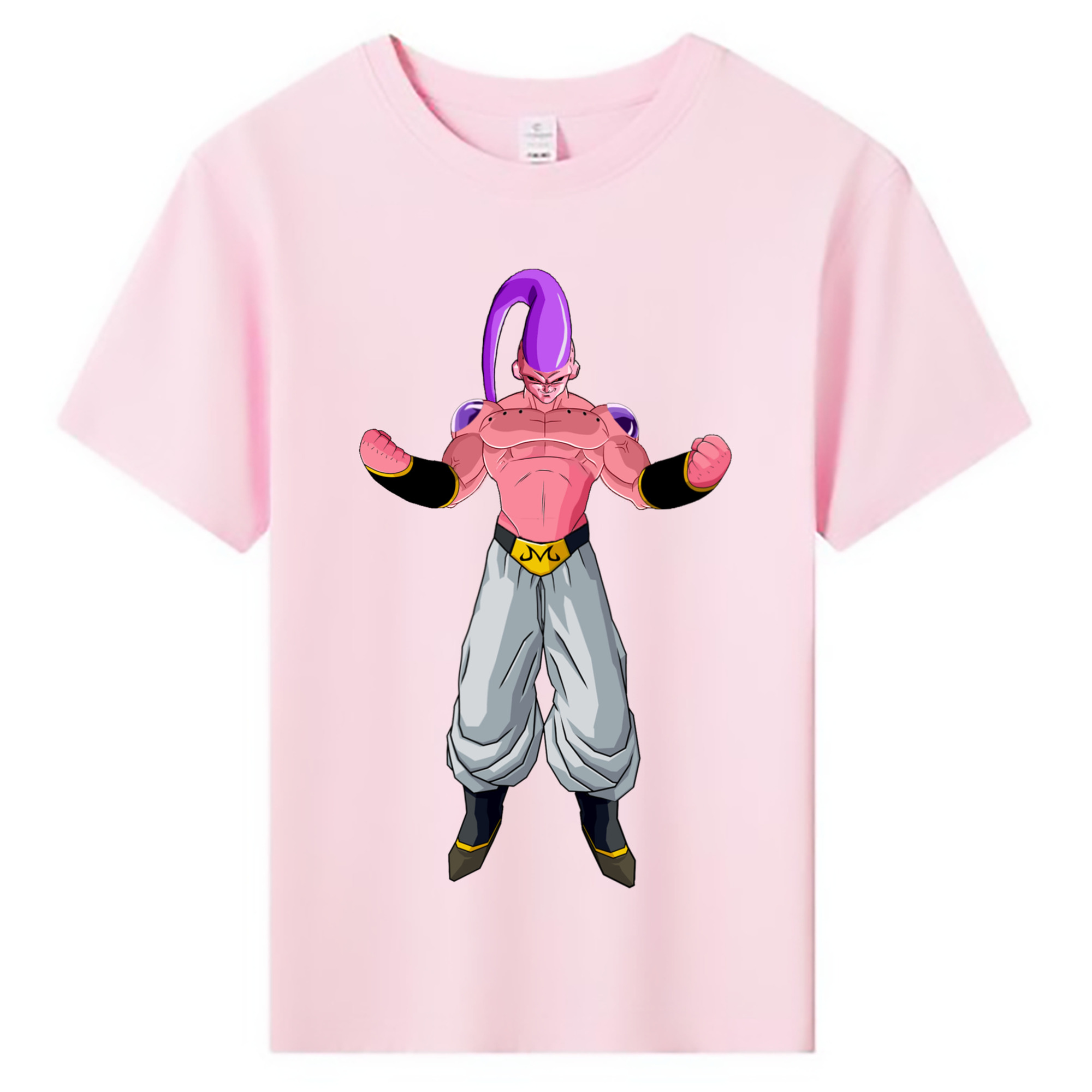 （画像用） ドラゴンボール 魔人ブウ DRAGON BALL Majin Buu 綿100％キッズTシャツ（フロントプリント）