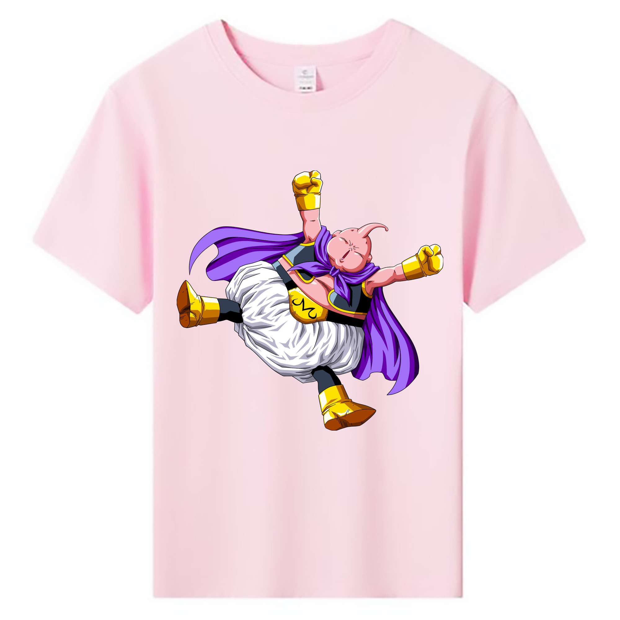 （画像用） ドラゴンボール 魔人ブウ DRAGON BALL Majin Buu 綿100％キッズTシャツ（フロントプリント）