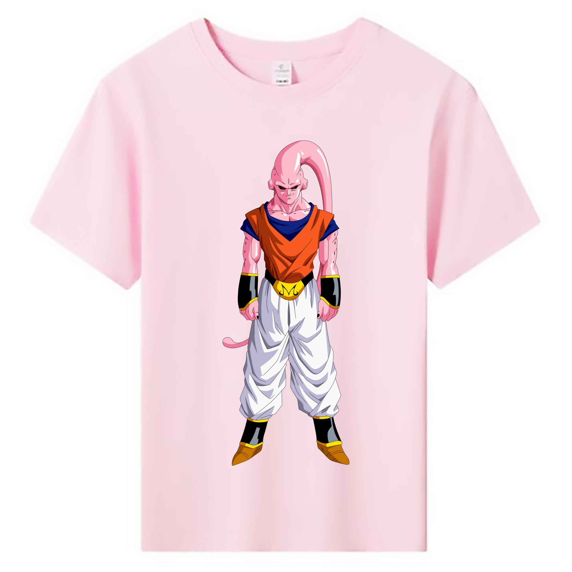 （画像用） ドラゴンボール 魔人ブウ DRAGON BALL Majin Buu 綿100％キッズTシャツ（フロントプリント）