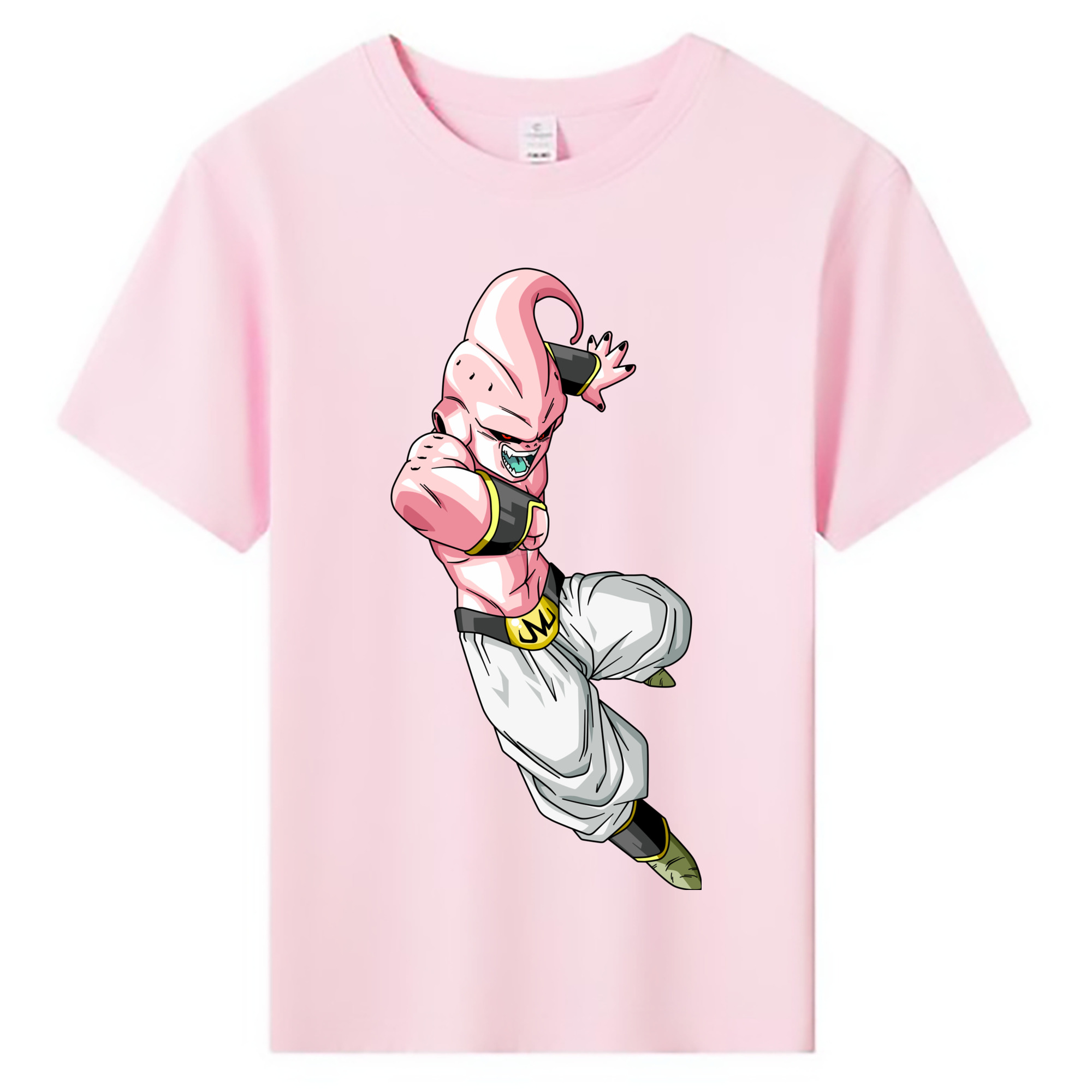 （画像用） ドラゴンボール 魔人ブウ DRAGON BALL Majin Buu 綿100％キッズTシャツ（フロントプリント）