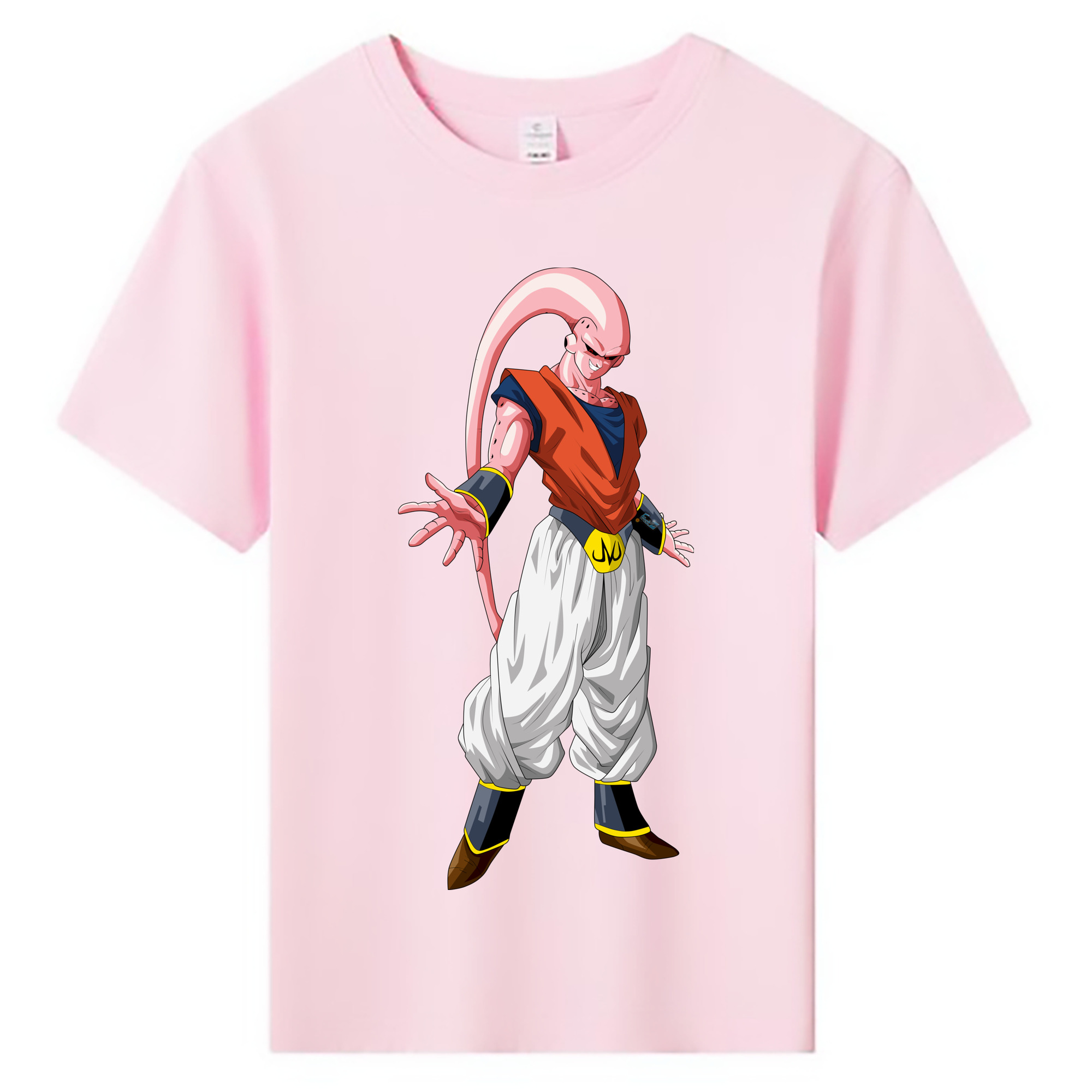 （画像用） ドラゴンボール 魔人ブウ DRAGON BALL Majin Buu 綿100％キッズTシャツ（フロントプリント）