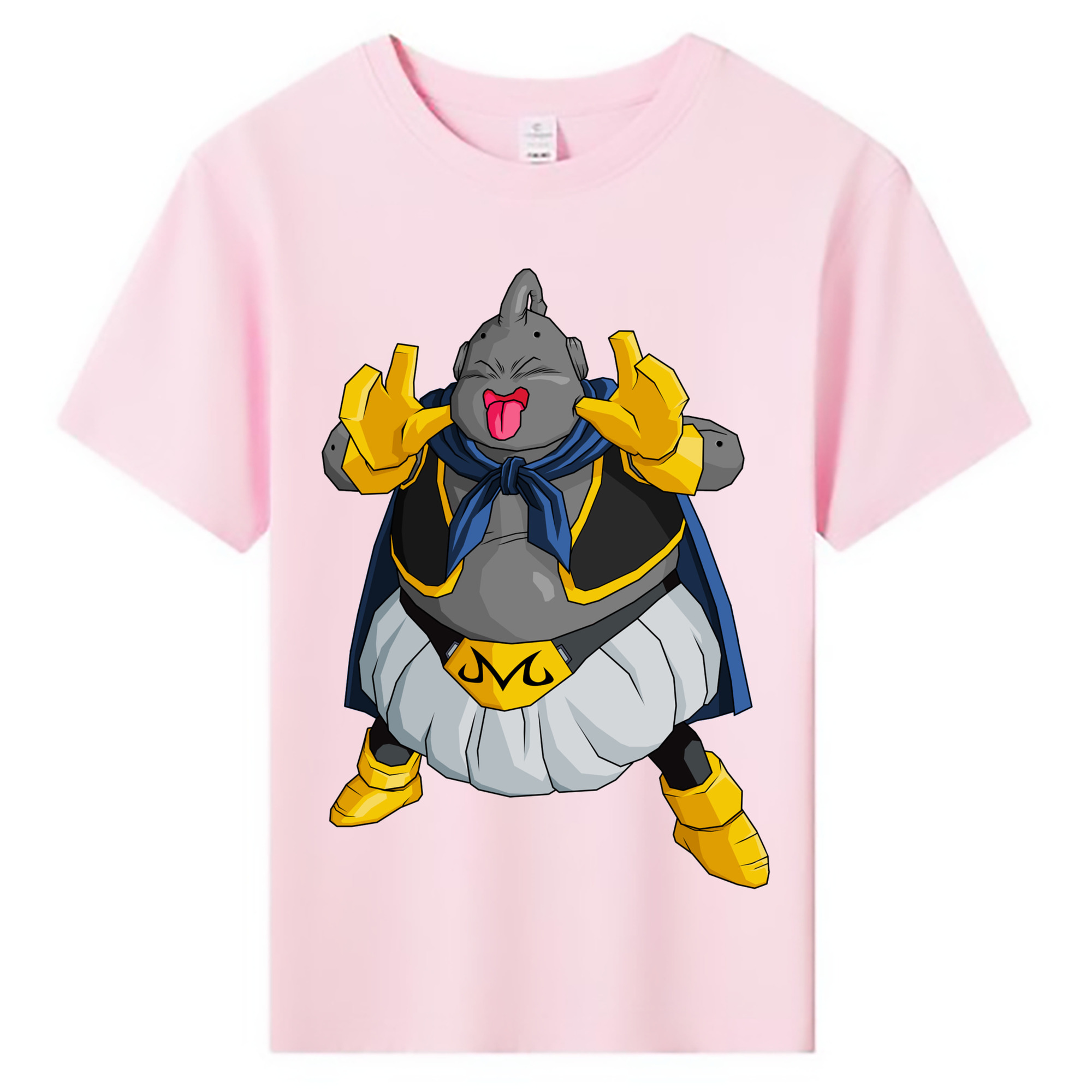 （画像用） ドラゴンボール 魔人ブウ DRAGON BALL Majin Buu 綿100％キッズTシャツ（フロントプリント）