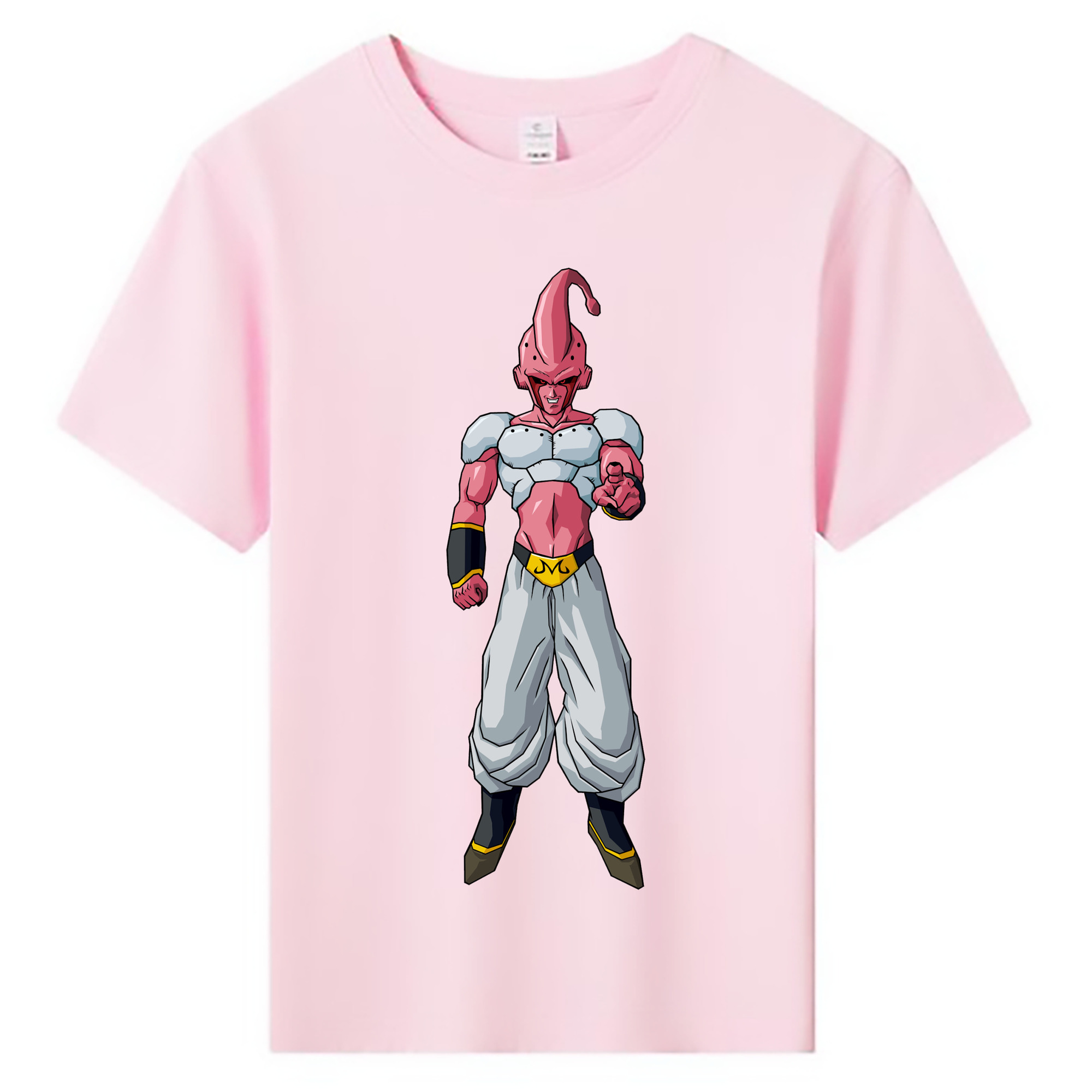 （画像用） ドラゴンボール 魔人ブウ DRAGON BALL Majin Buu 綿100％キッズTシャツ（フロントプリント）