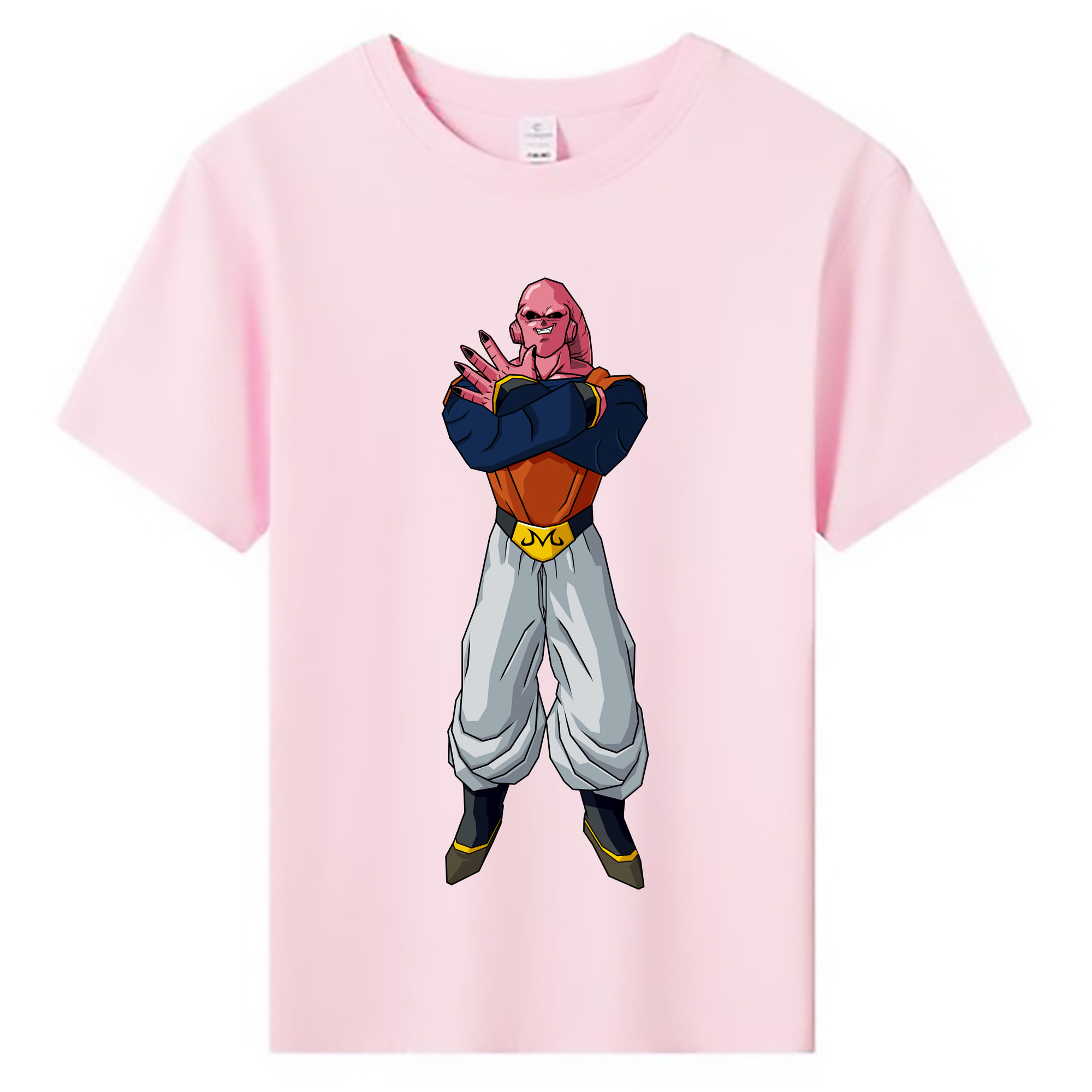 （画像用） ドラゴンボール 魔人ブウ DRAGON BALL Majin Buu 綿100％キッズTシャツ（フロントプリント）