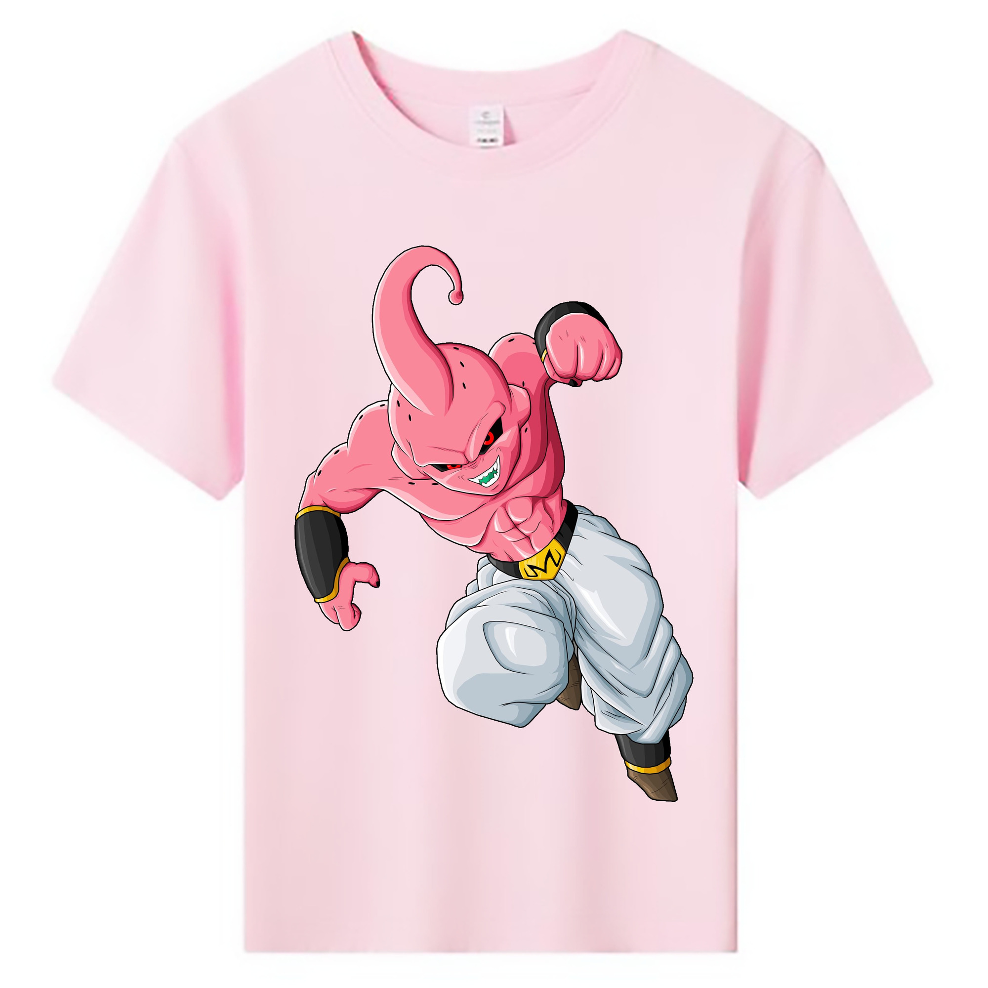 （画像用） ドラゴンボール 魔人ブウ DRAGON BALL Majin Buu 綿100％キッズTシャツ（フロントプリント）