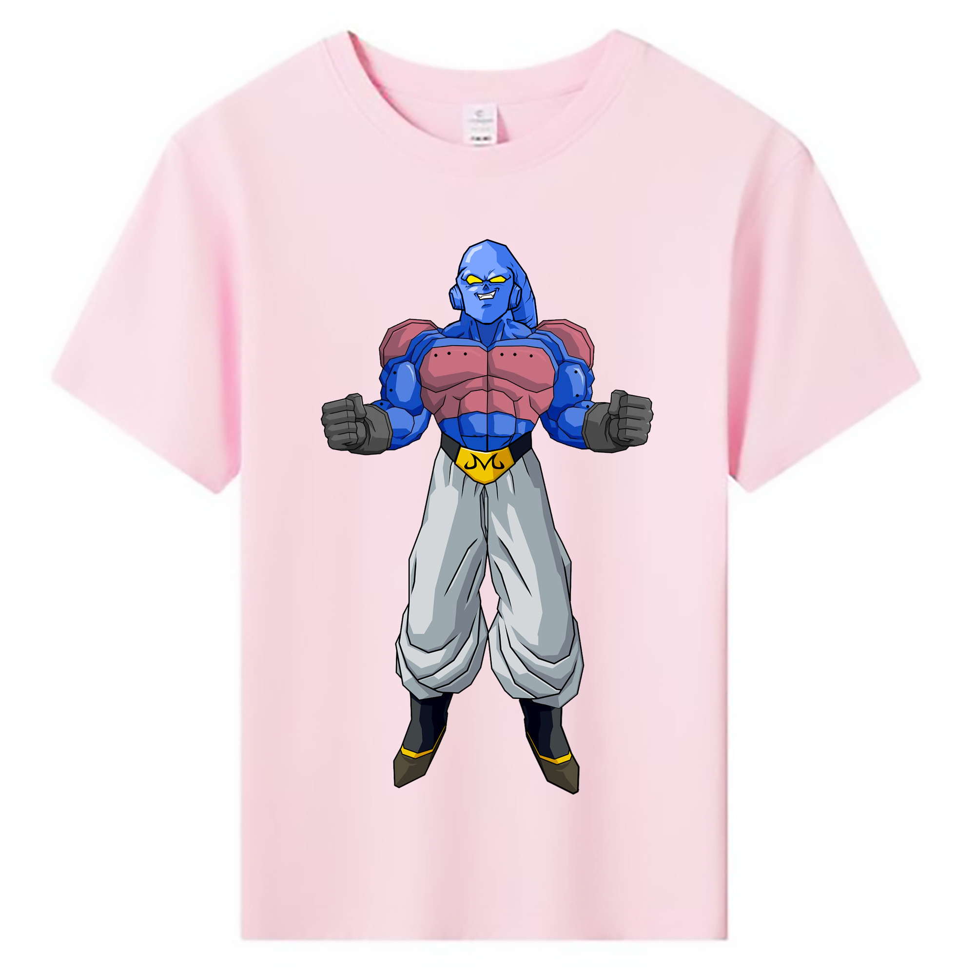 （画像用） ドラゴンボール 魔人ブウ DRAGON BALL Majin Buu 綿100％キッズTシャツ（フロントプリント）