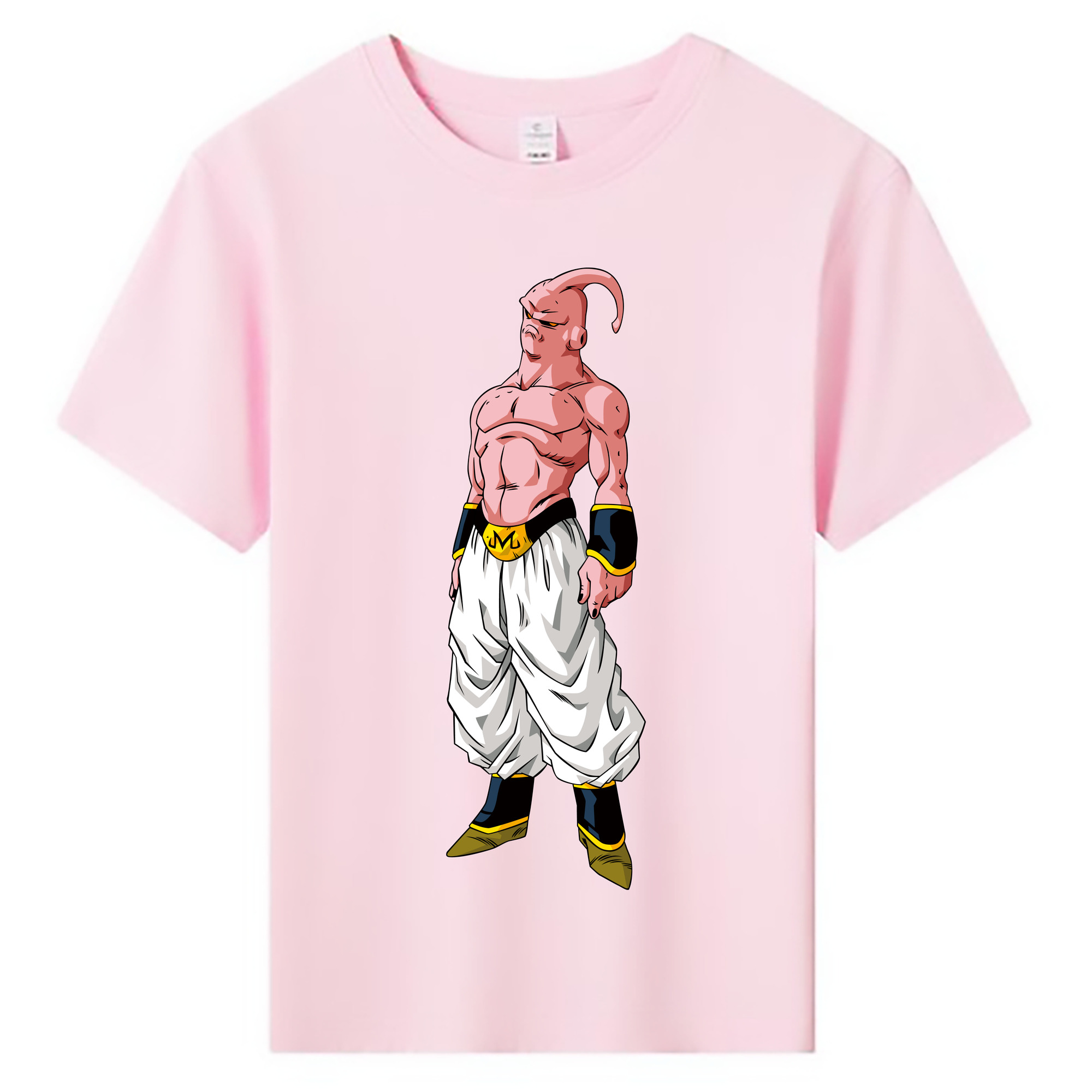 （画像用） ドラゴンボール 魔人ブウ DRAGON BALL Majin Buu 綿100％キッズTシャツ（フロントプリント）