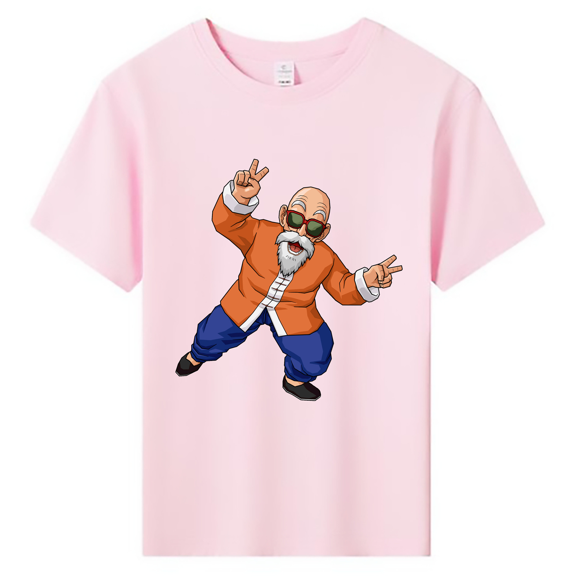 （画像用） ドラゴンボール 亀仙人（かめせんにん） DRAGON BALL Master Roshi Kame Sennin 綿100％キッズTシャツ（フロントプリント）