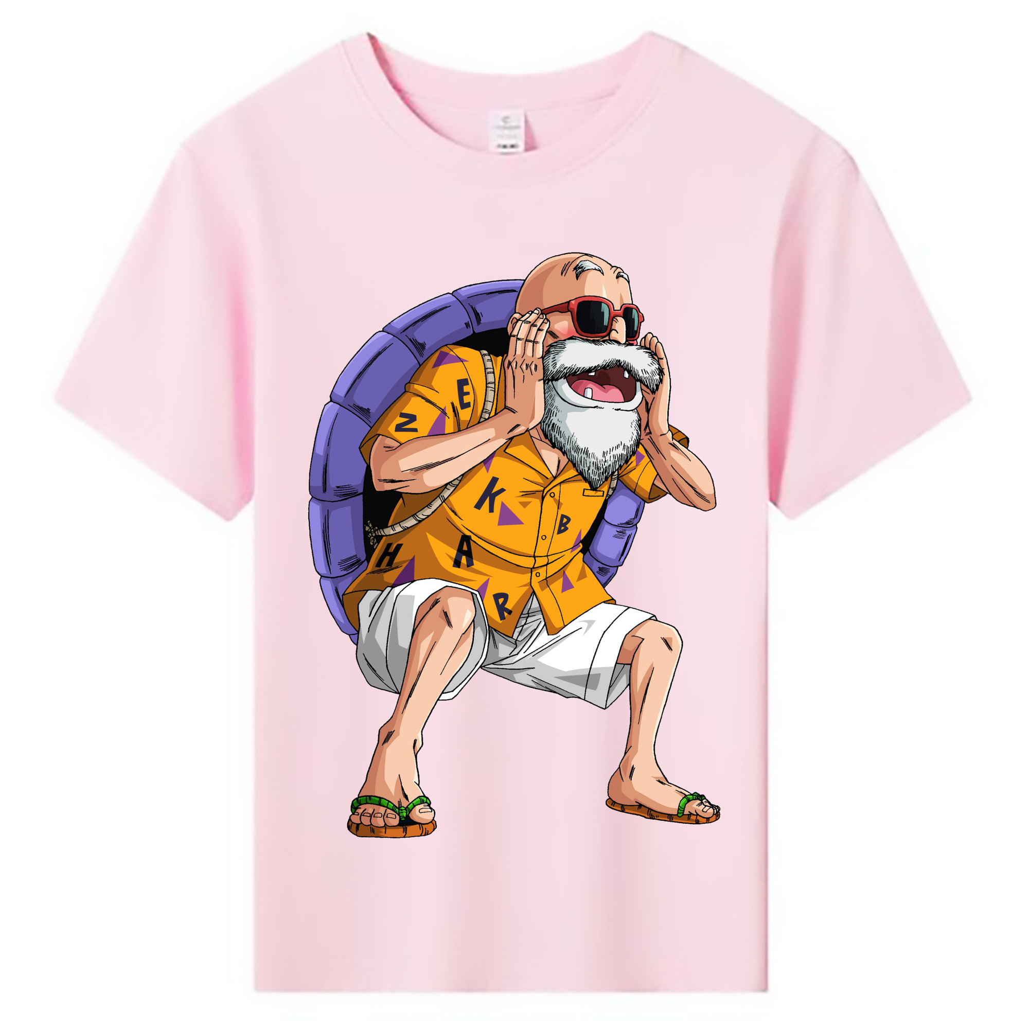 （画像用） ドラゴンボール 亀仙人（かめせんにん） DRAGON BALL Master Roshi Kame Sennin 綿100％キッズTシャツ（フロントプリント）