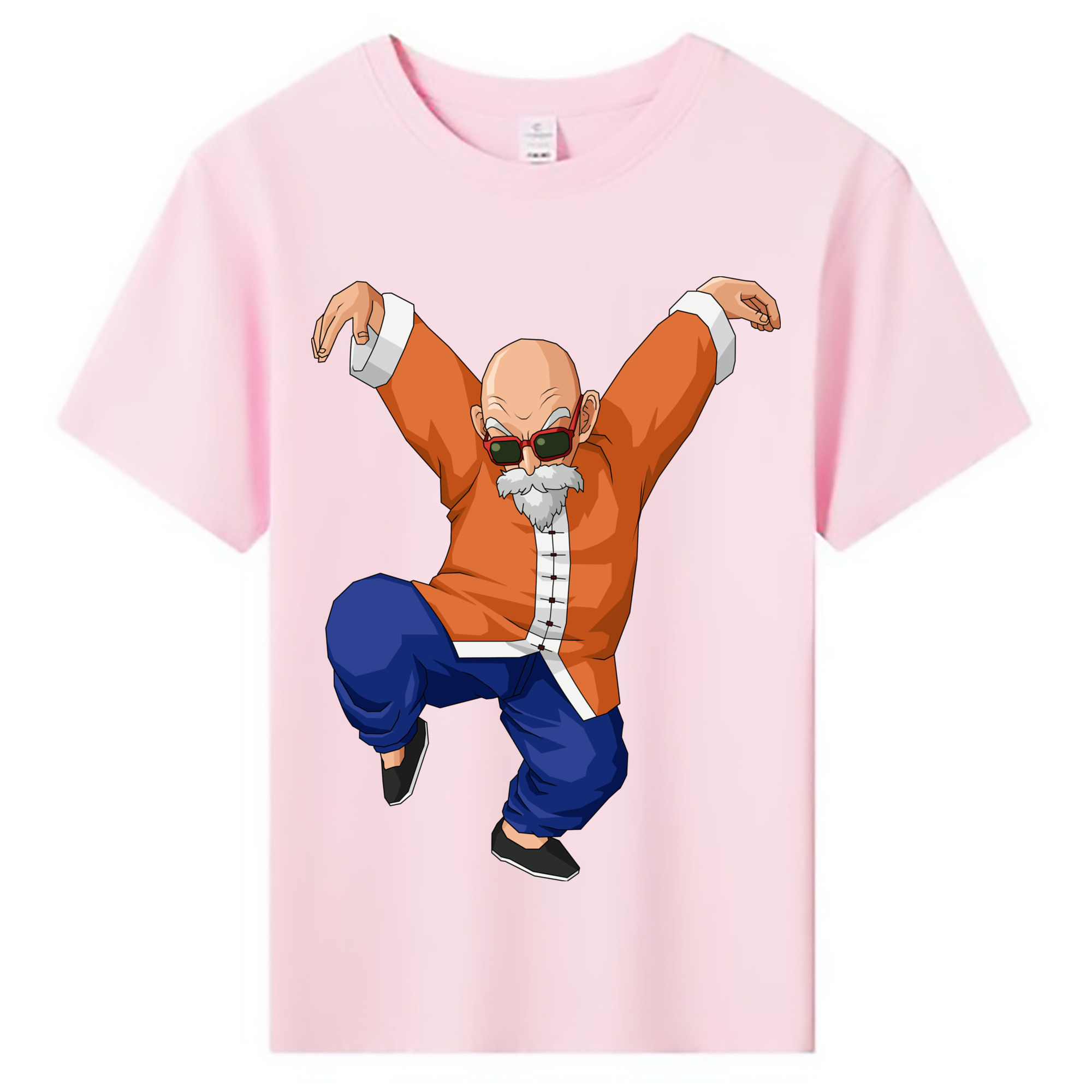 （画像用） ドラゴンボール 亀仙人（かめせんにん） DRAGON BALL Master Roshi Kame Sennin 綿100％キッズTシャツ（フロントプリント）