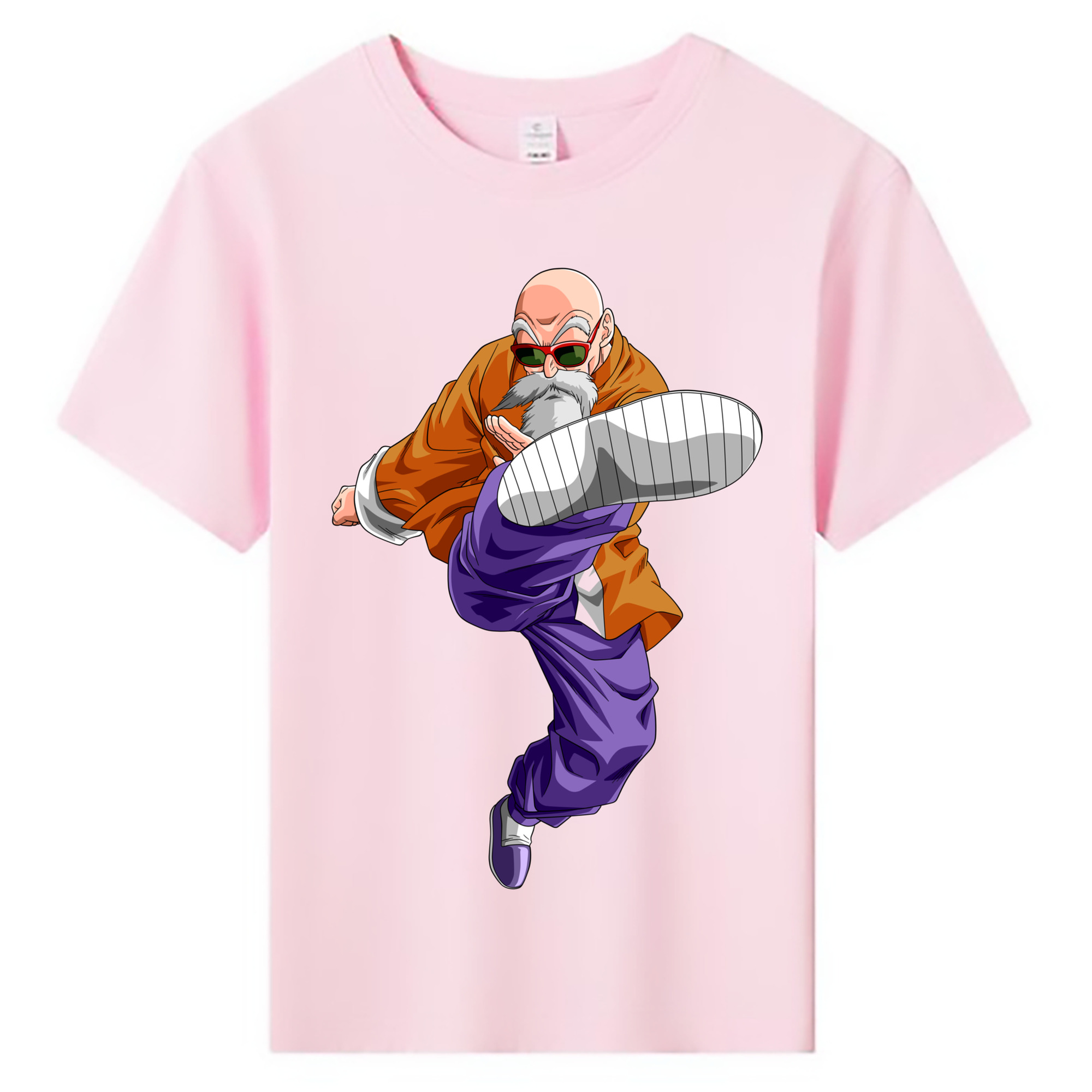 （画像用） ドラゴンボール 亀仙人（かめせんにん） DRAGON BALL Master Roshi Kame Sennin 綿100％キッズTシャツ（フロントプリント）
