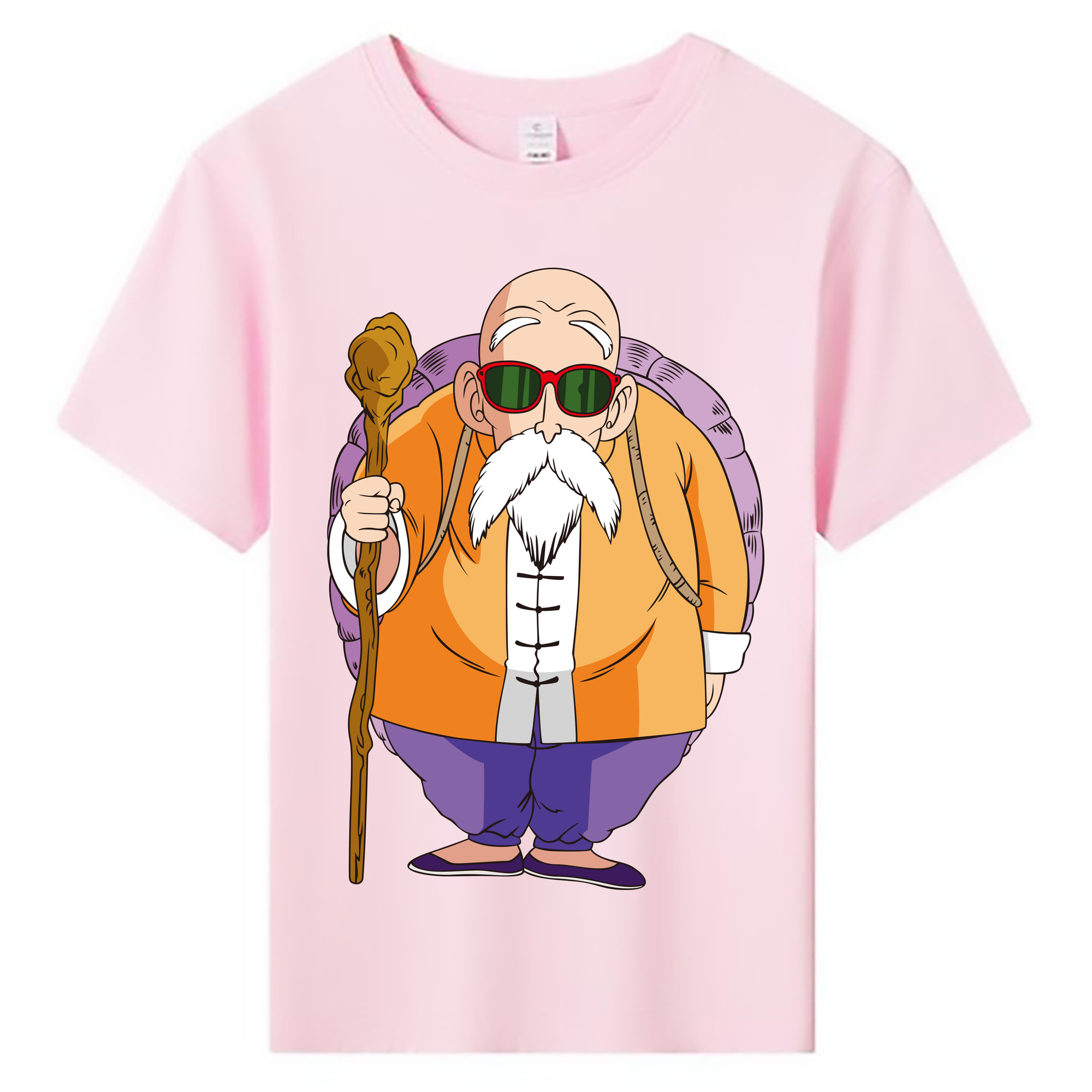 （画像用） ドラゴンボール 亀仙人（かめせんにん） DRAGON BALL Master Roshi Kame Sennin 綿100％キッズTシャツ（フロントプリント）