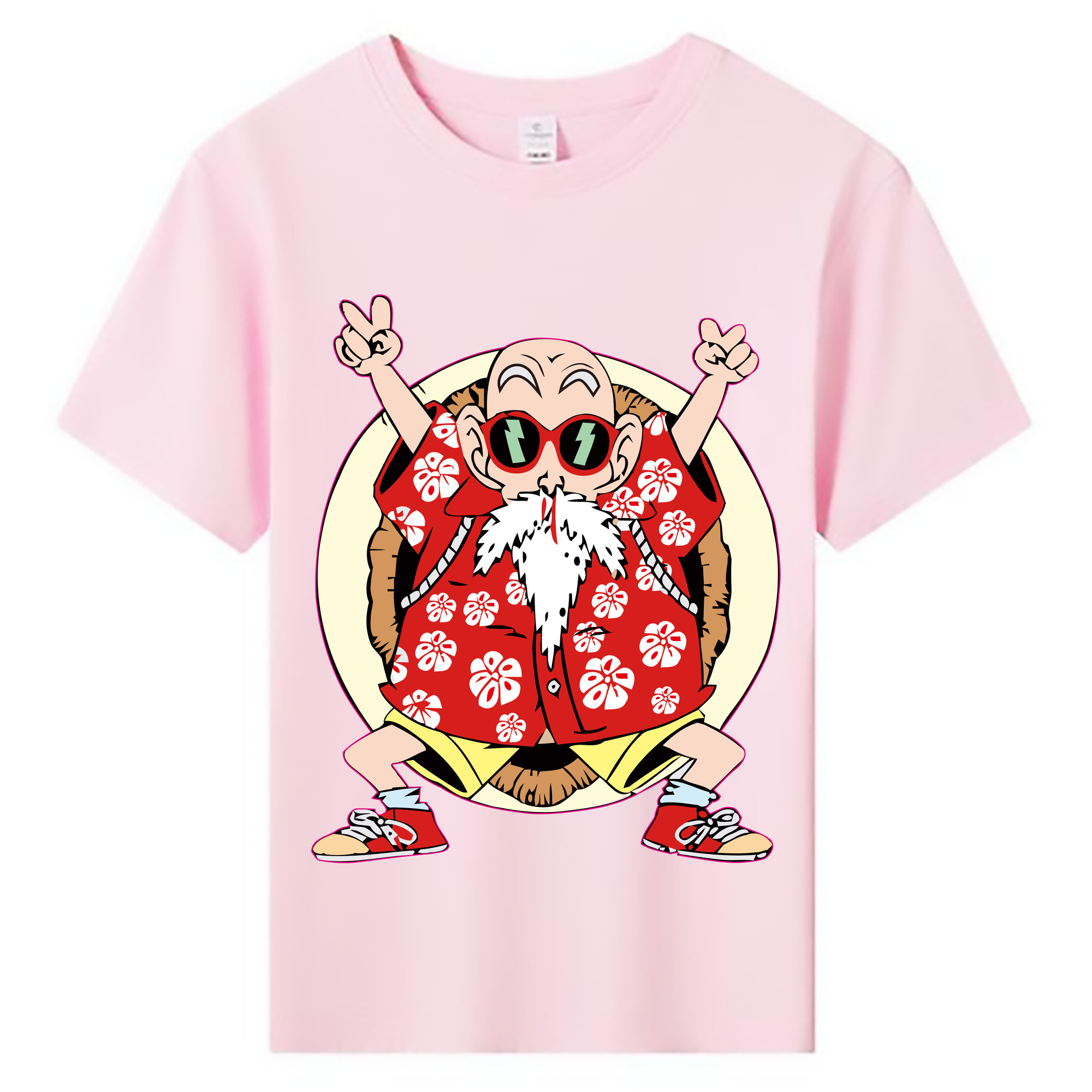 （画像用） ドラゴンボール 亀仙人（かめせんにん） DRAGON BALL Master Roshi Kame Sennin 綿100％キッズTシャツ（フロントプリント）