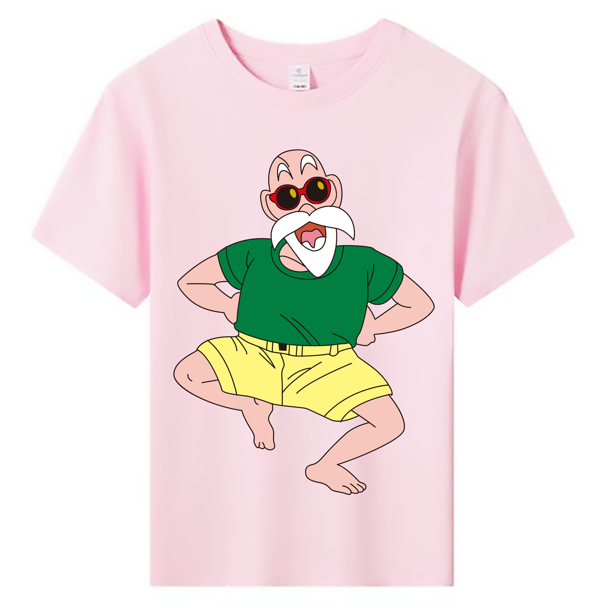 （画像用） ドラゴンボール 亀仙人（かめせんにん） DRAGON BALL Master Roshi Kame Sennin 綿100％キッズTシャツ（フロントプリント）
