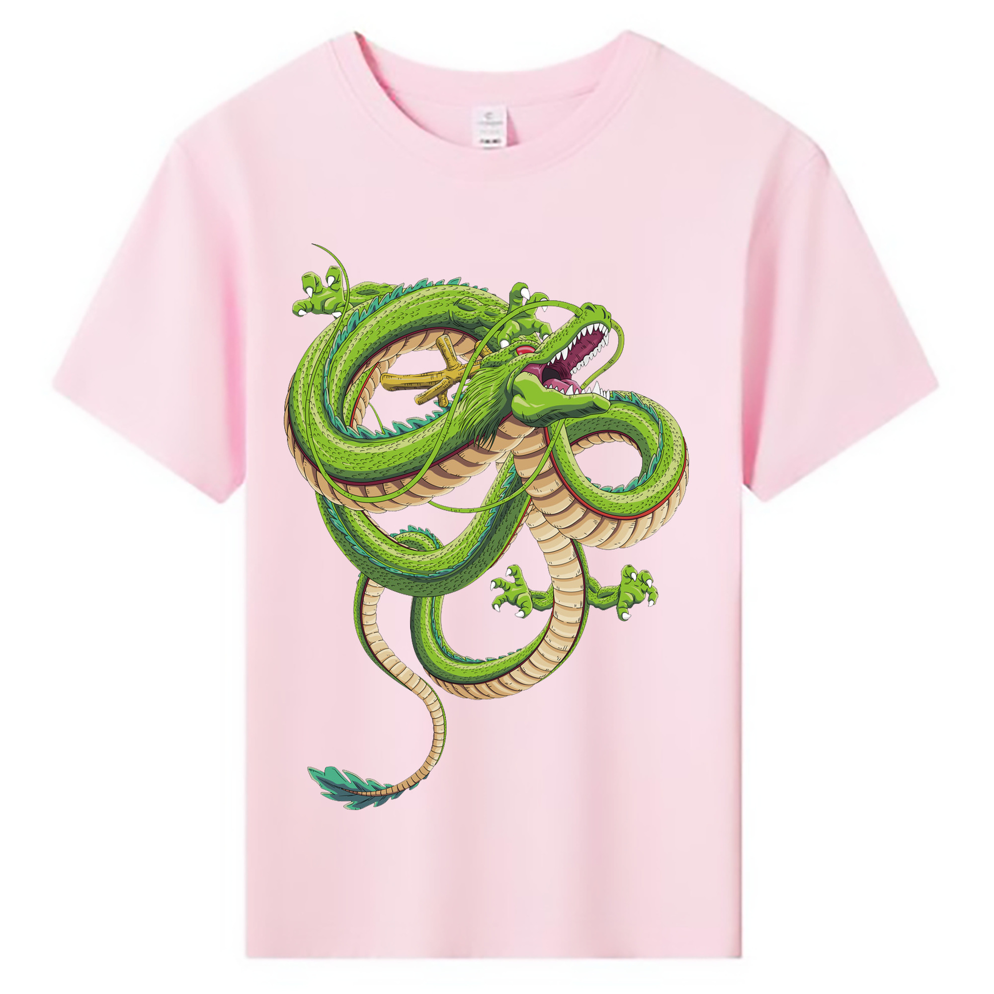 （画像用） ドラゴンボール 神龍 シェンロン DRAGON BALL Shenron 綿100％キッズTシャツ（フロントプリント）