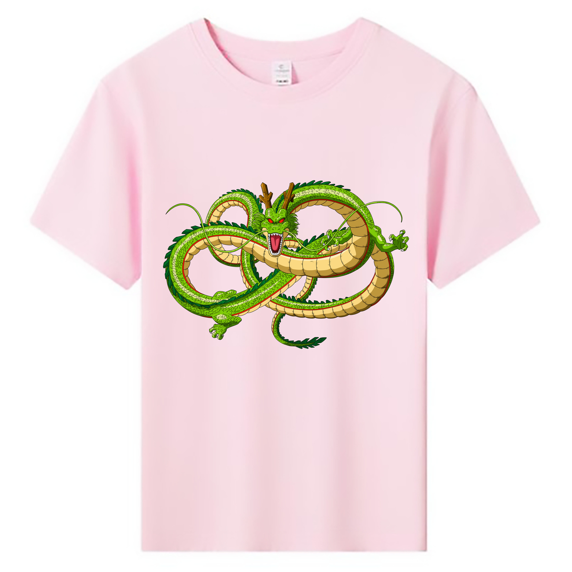 （画像用） ドラゴンボール 神龍 シェンロン DRAGON BALL Shenron 綿100％キッズTシャツ（フロントプリント）