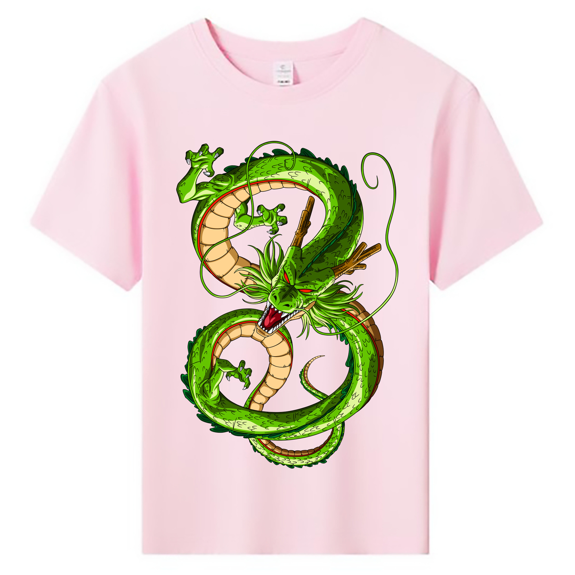 （画像用） ドラゴンボール 神龍 シェンロン DRAGON BALL Shenron 綿100％キッズTシャツ（フロントプリント）