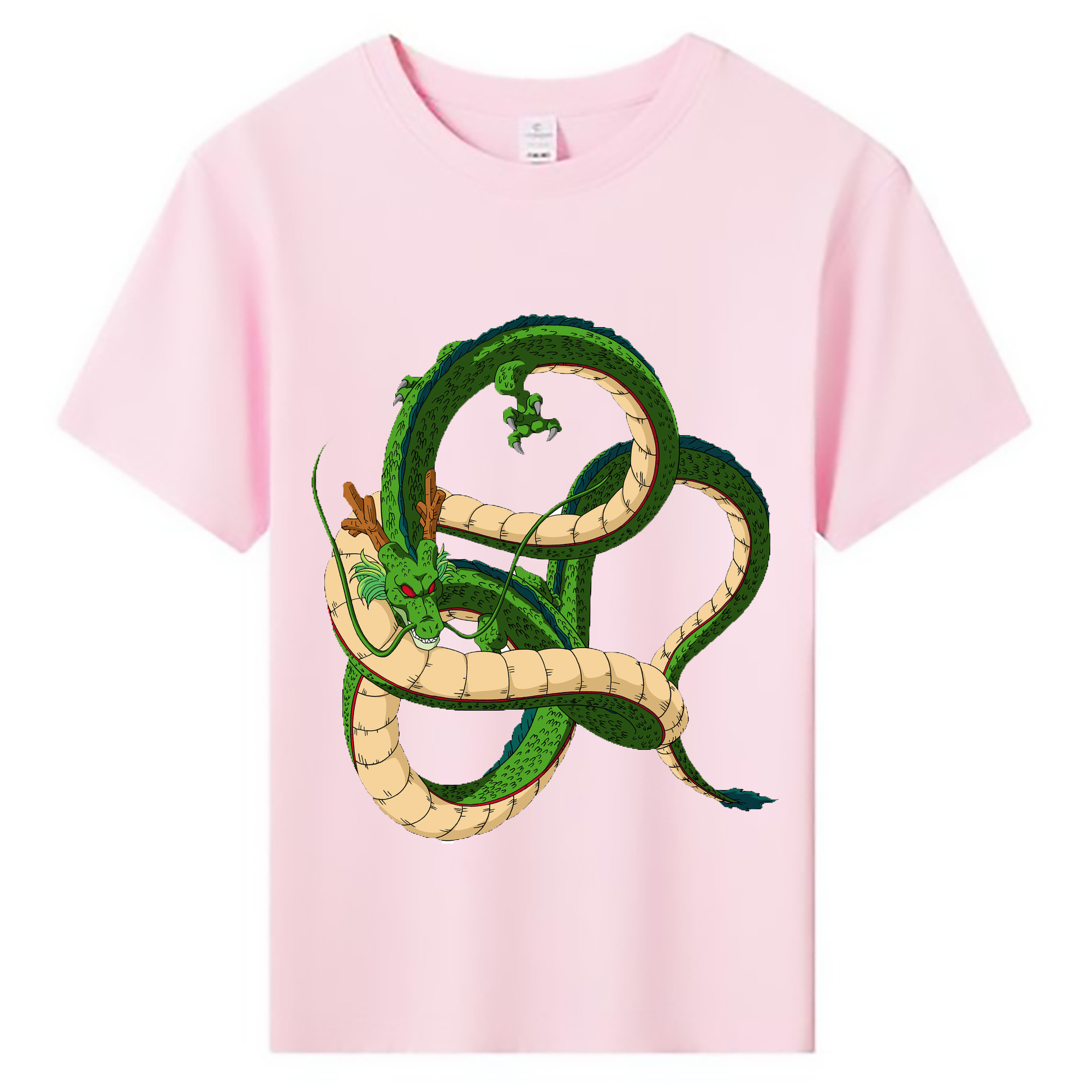 （画像用） ドラゴンボール 神龍 シェンロン DRAGON BALL Shenron 綿100％キッズTシャツ（フロントプリント）
