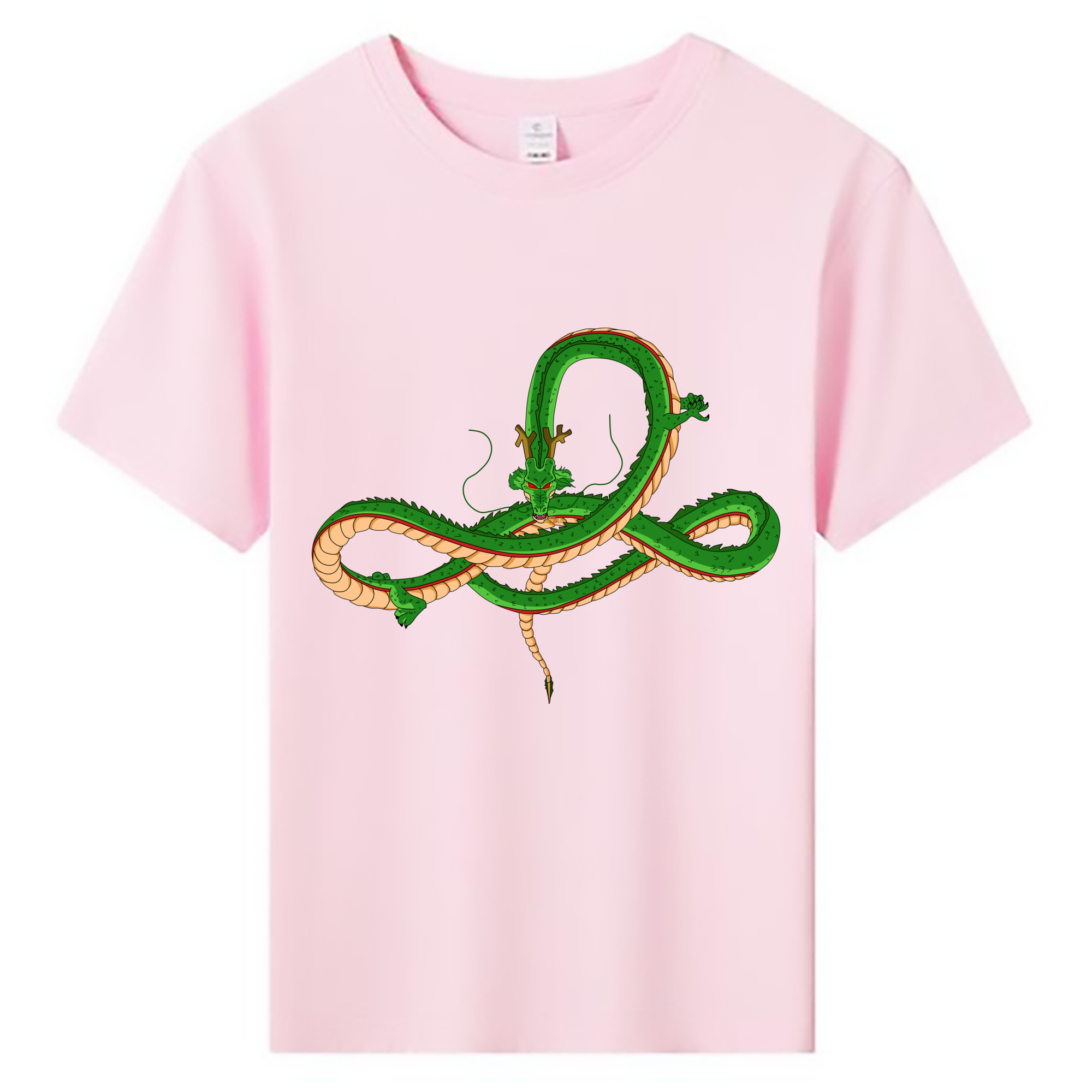 （画像用） ドラゴンボール 神龍 シェンロン DRAGON BALL Shenron 綿100％キッズTシャツ（フロントプリント）