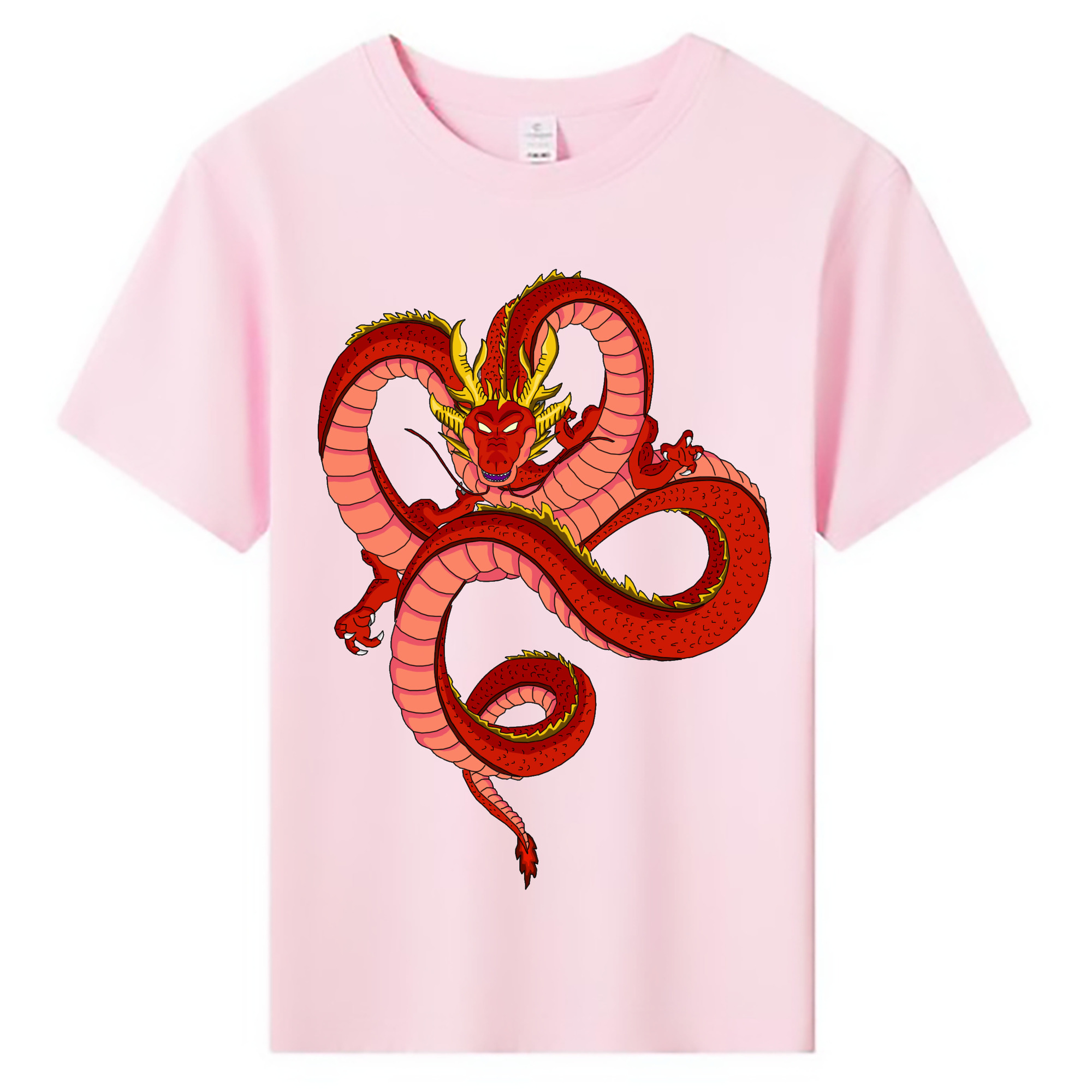 （画像用） ドラゴンボール 神龍 シェンロン DRAGON BALL Shenron 綿100％キッズTシャツ（フロントプリント）