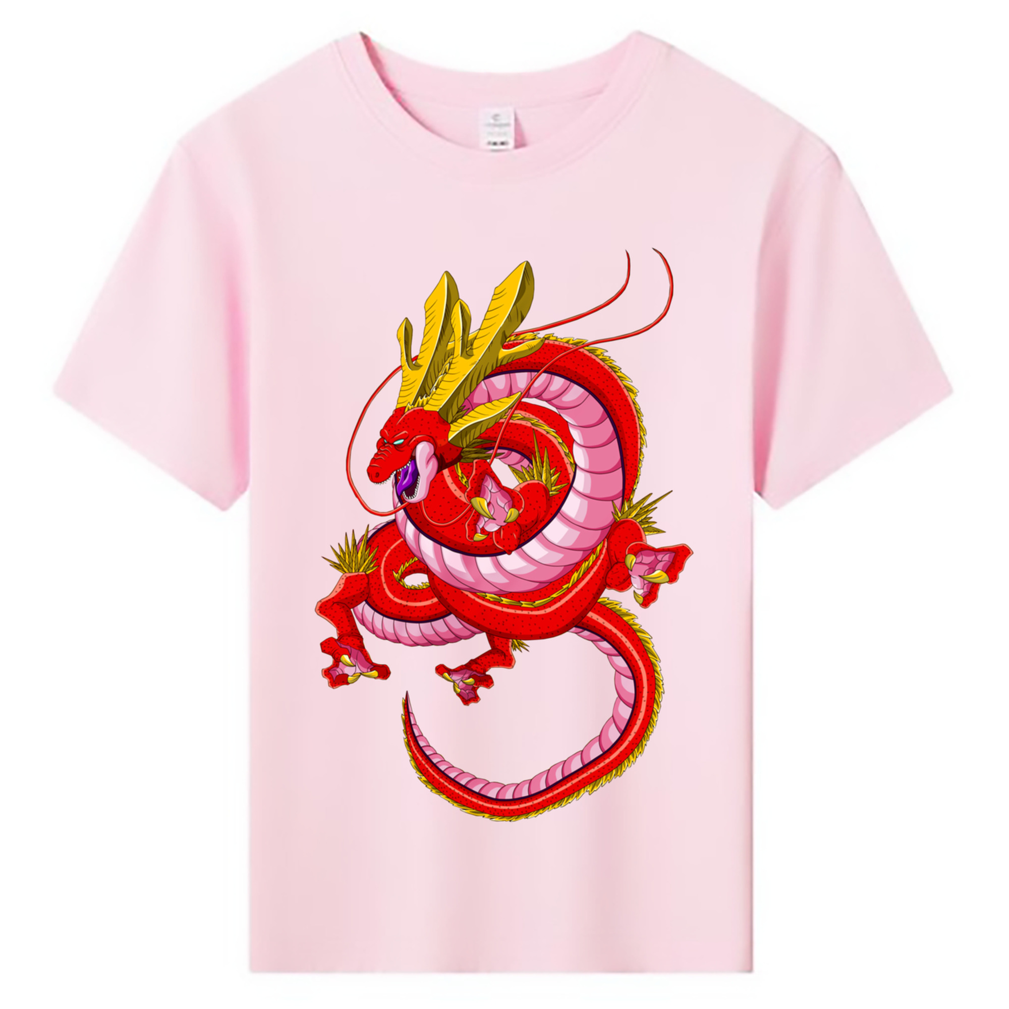 （画像用） ドラゴンボール 神龍 シェンロン DRAGON BALL Shenron 綿100％キッズTシャツ（フロントプリント）