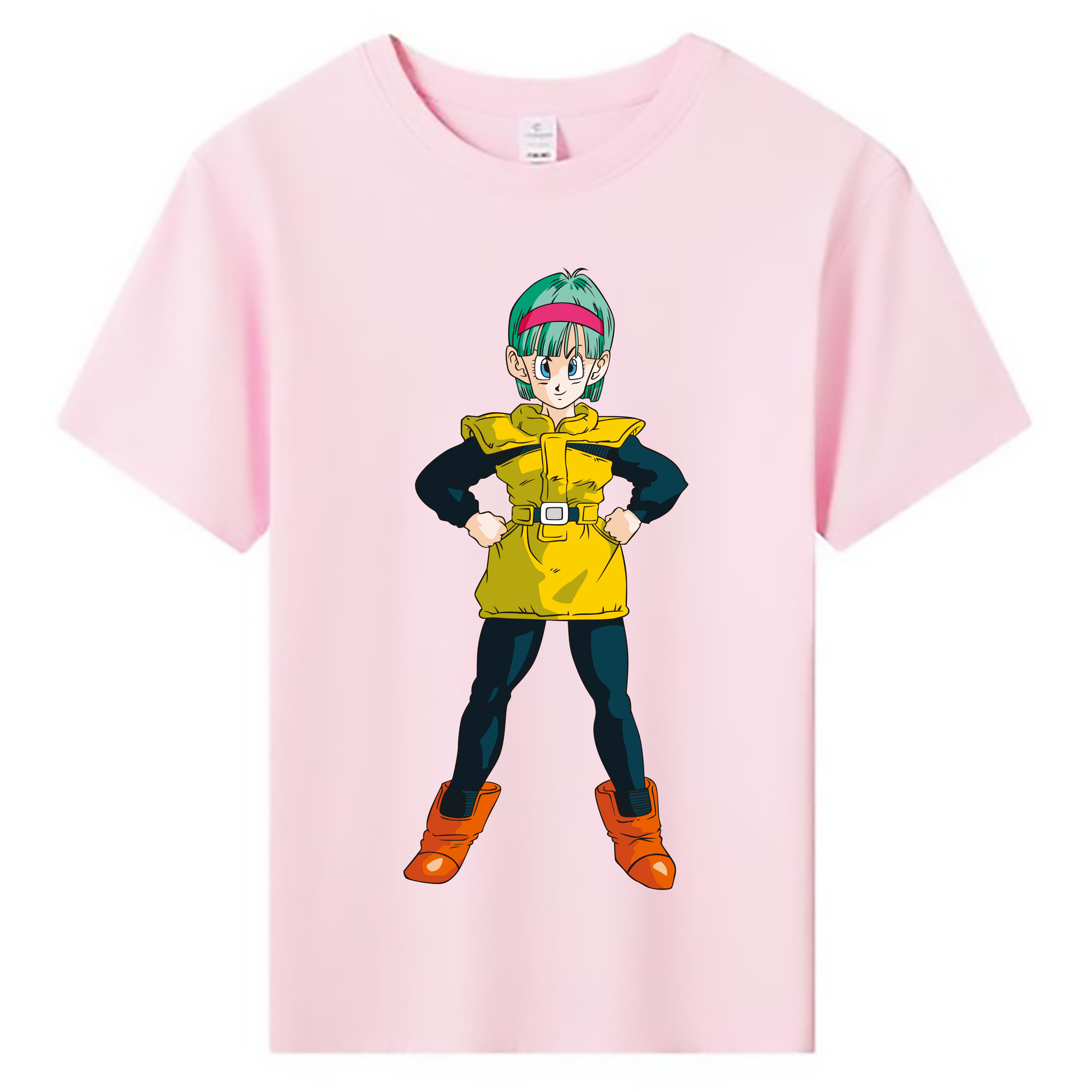 （画像用） ドラゴンボール ブルマ DRAGON BALL Bulma 綿100％キッズTシャツ（フロントプリント）
