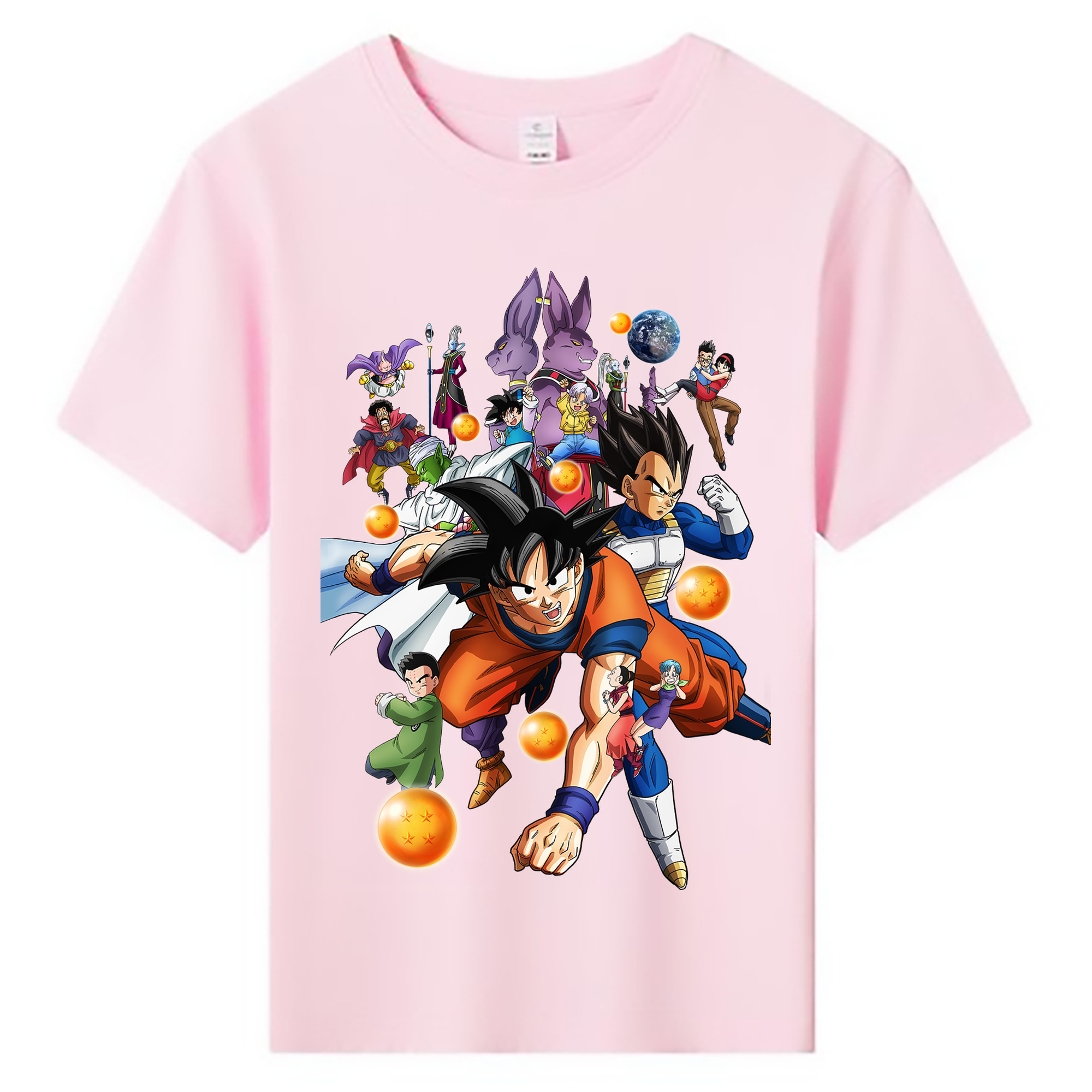 （画像用） ドラゴンボール DRAGON BALL 綿100％キッズTシャツ（フロントプリント）