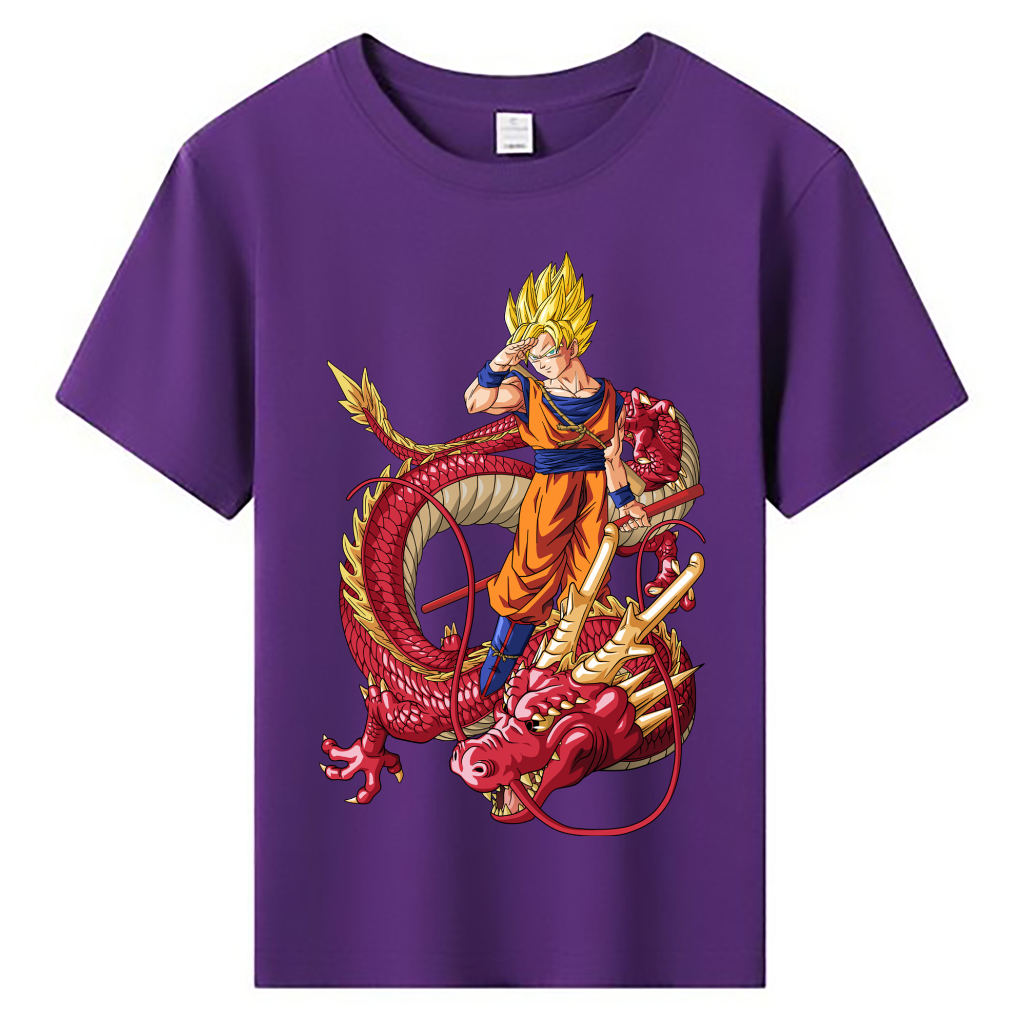 （画像用） ドラゴンボール 孫悟空（そん ごくう）Son Goku カカロット DRAGON BALL Kakarotto 綿100％キッズTシャツ（フロントプリント）