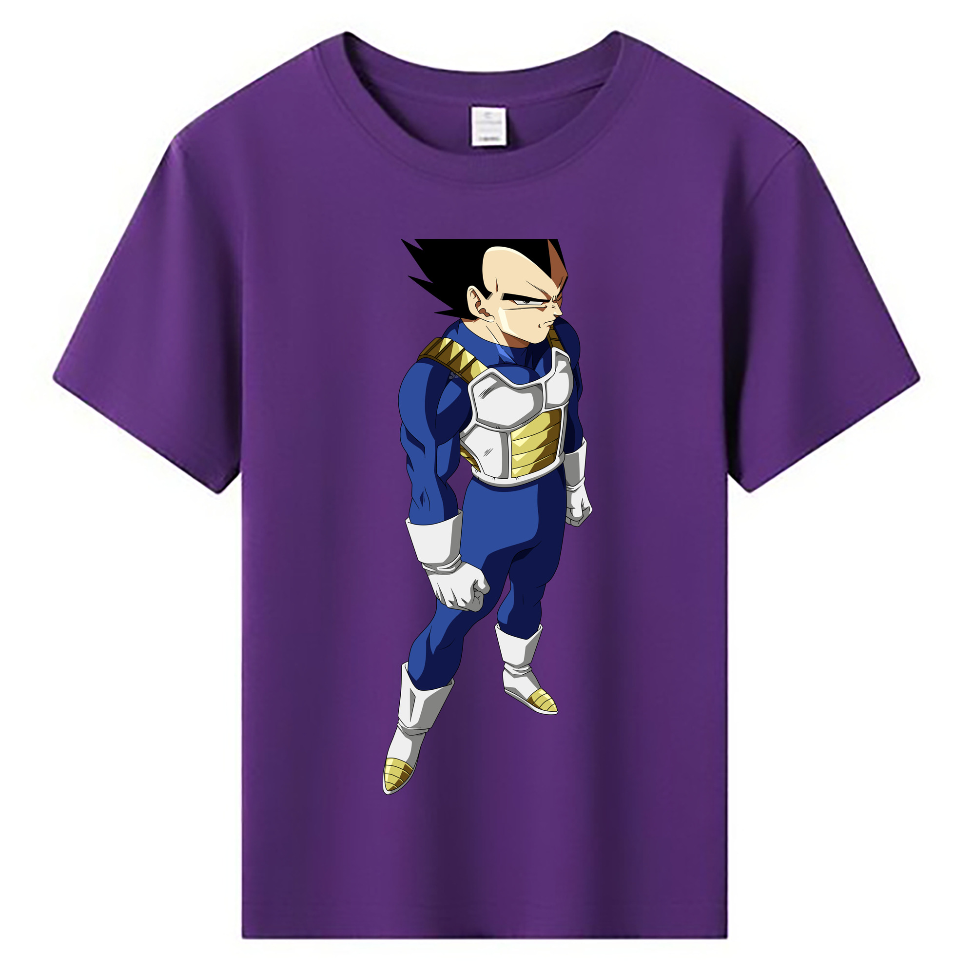 （画像用） ドラゴンボール ベジータ四世（Bejīta Yonsei）DRAGON BALL Vegeta IV 綿100％キッズTシャツ（フロントプリント）
