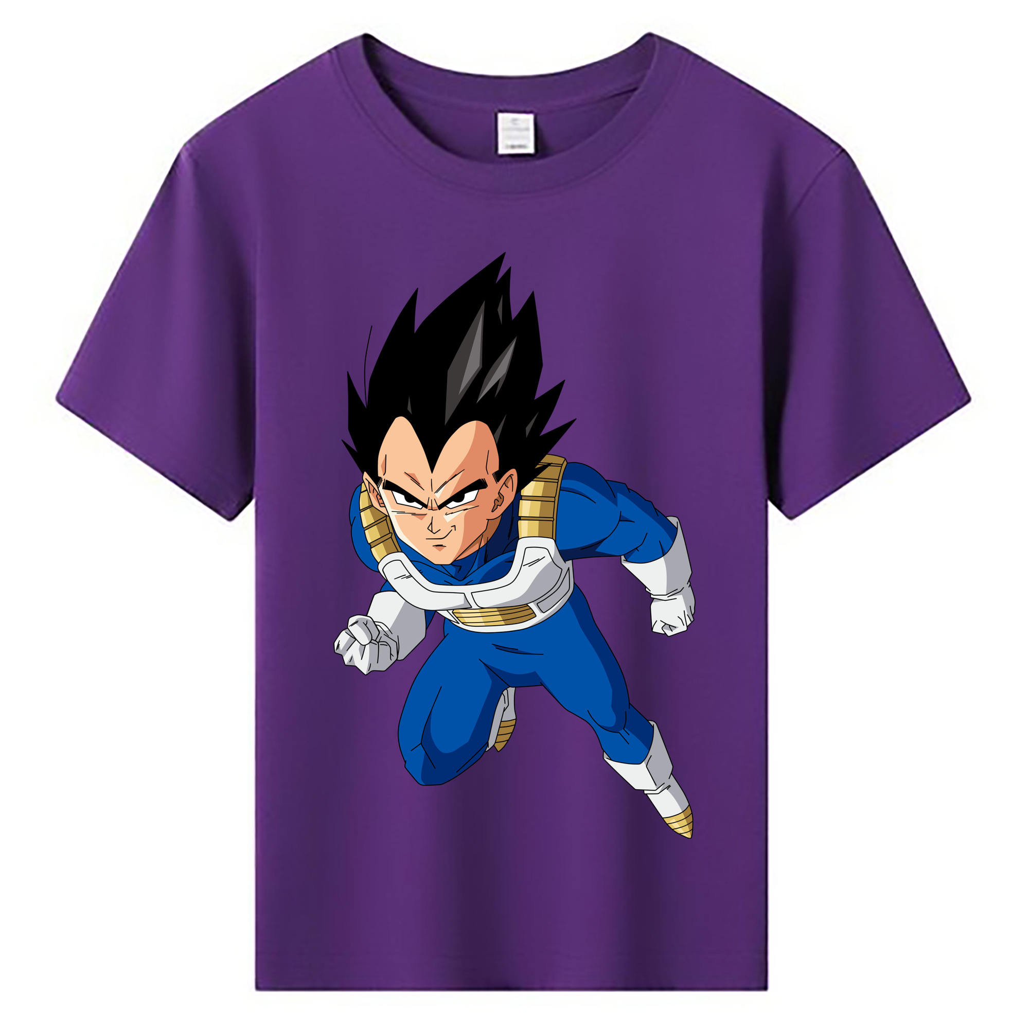 （画像用） ドラゴンボール ベジータ四世（Bejīta Yonsei）DRAGON BALL Vegeta IV 綿100％キッズTシャツ（フロントプリント）